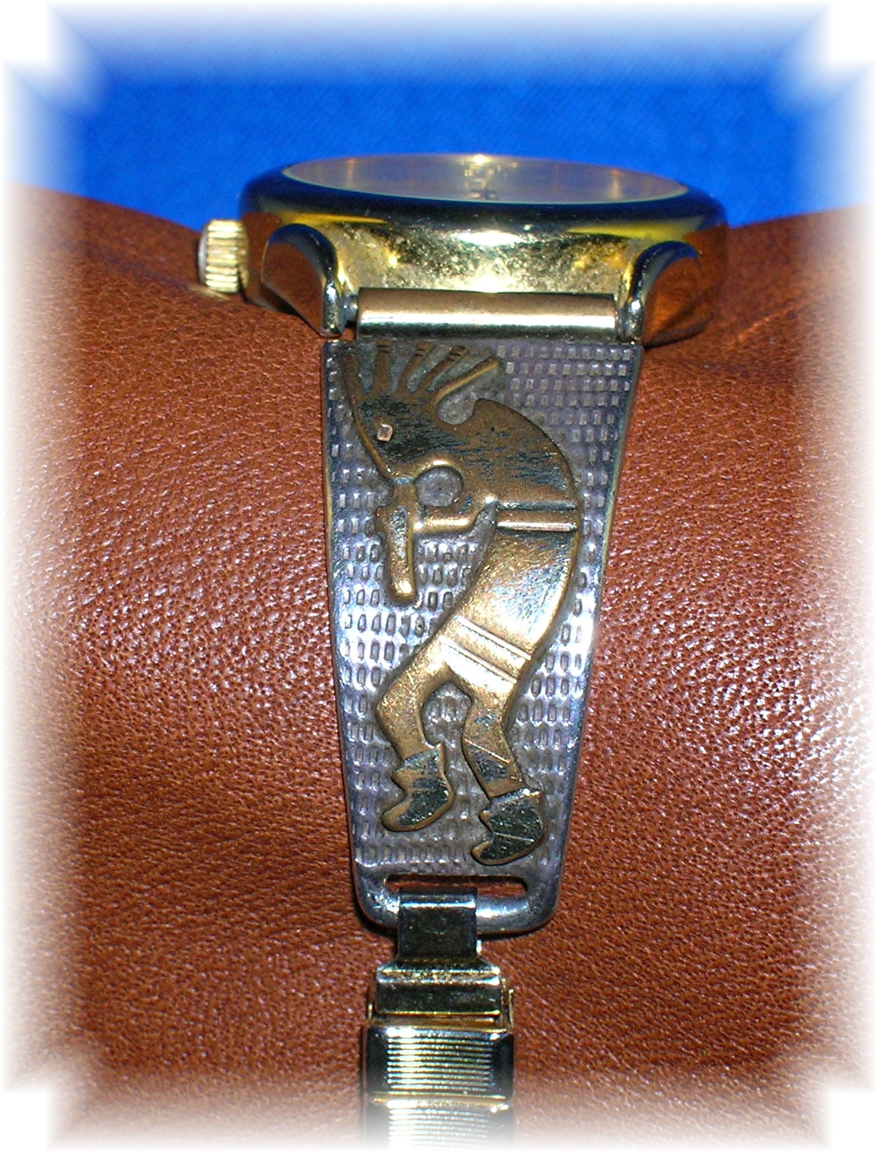 Navajo Sterling Silver 12K GF Ladies Wrist Watch