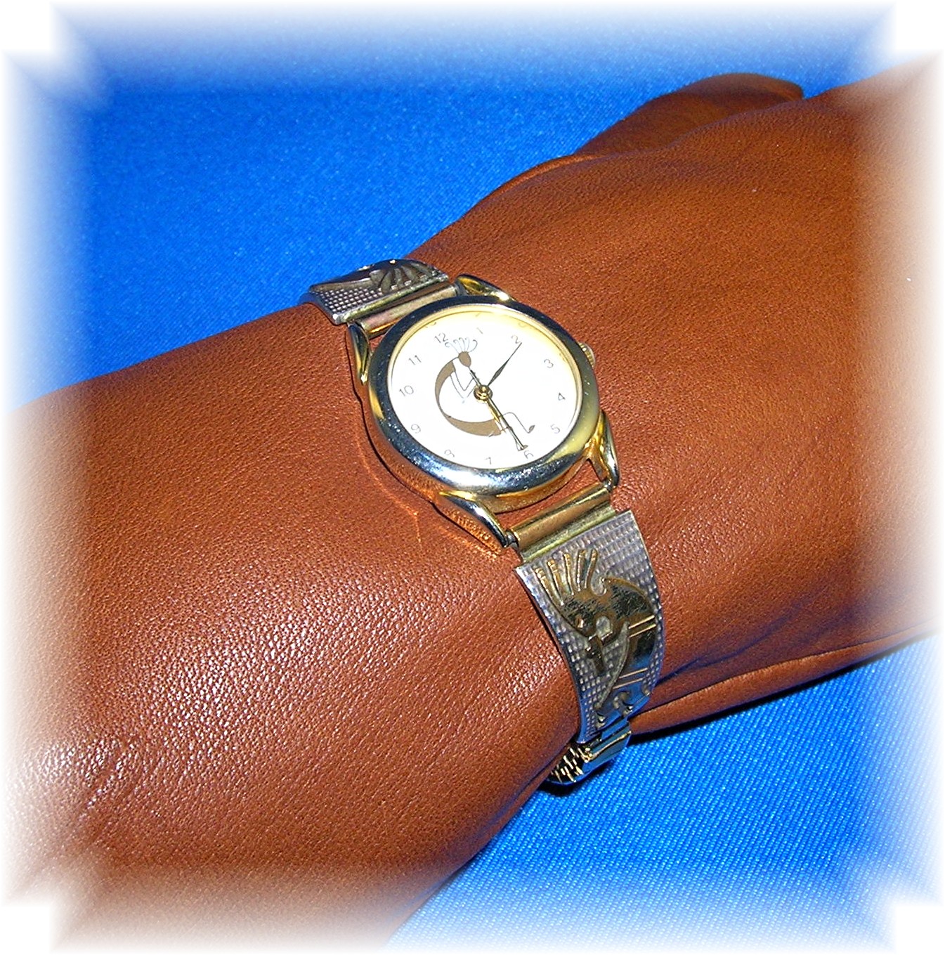 Navajo Sterling Silver 12K GF Ladies Wrist Watch