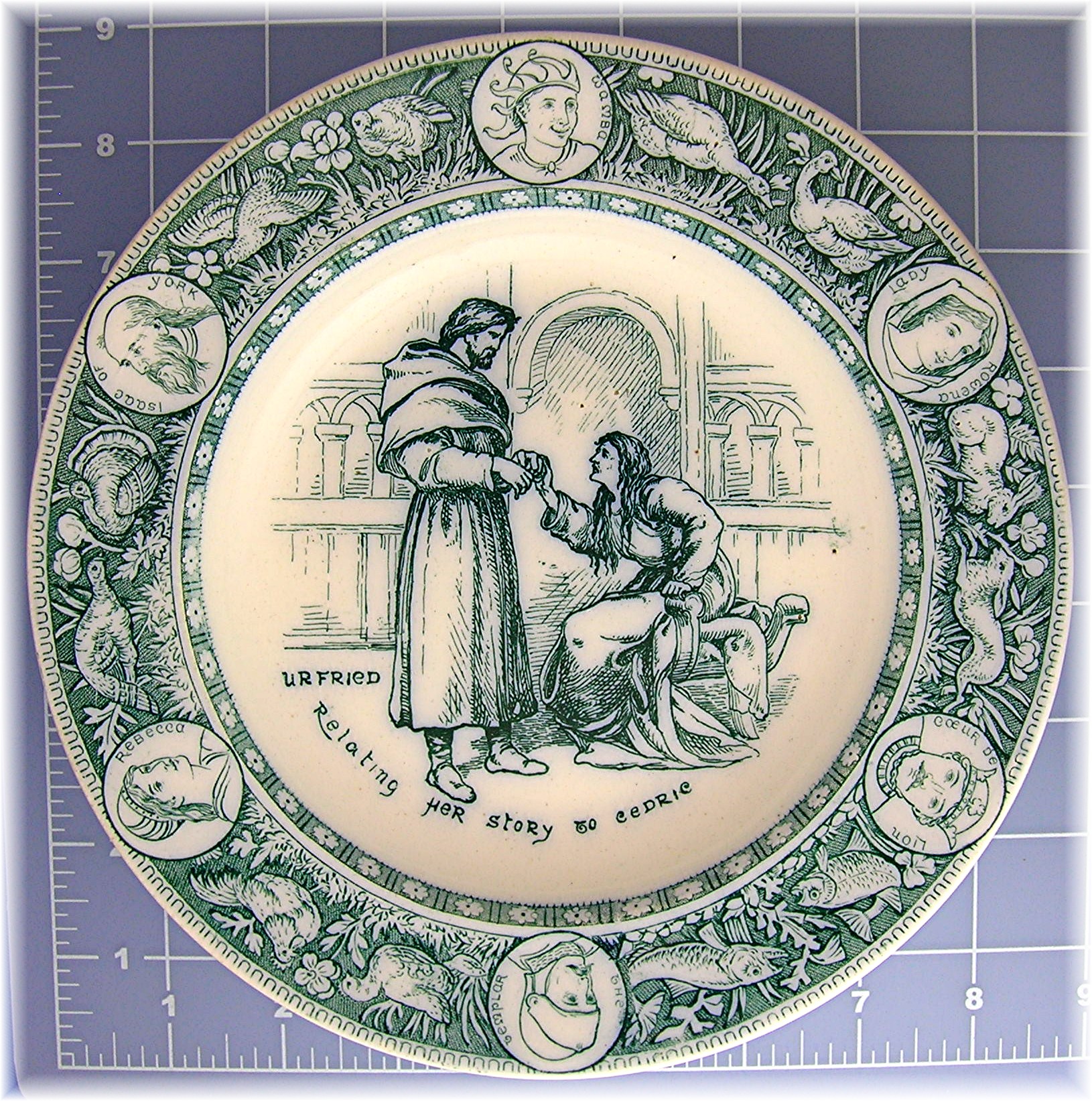 Wedgewood Collectors Plate, story of Ivanhoe, Urfried .