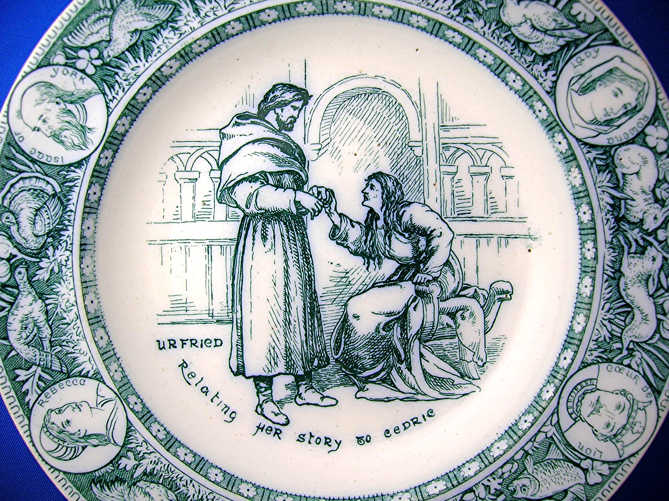 Wedgewood Collectors Plate, story of Ivanhoe, Urfried .