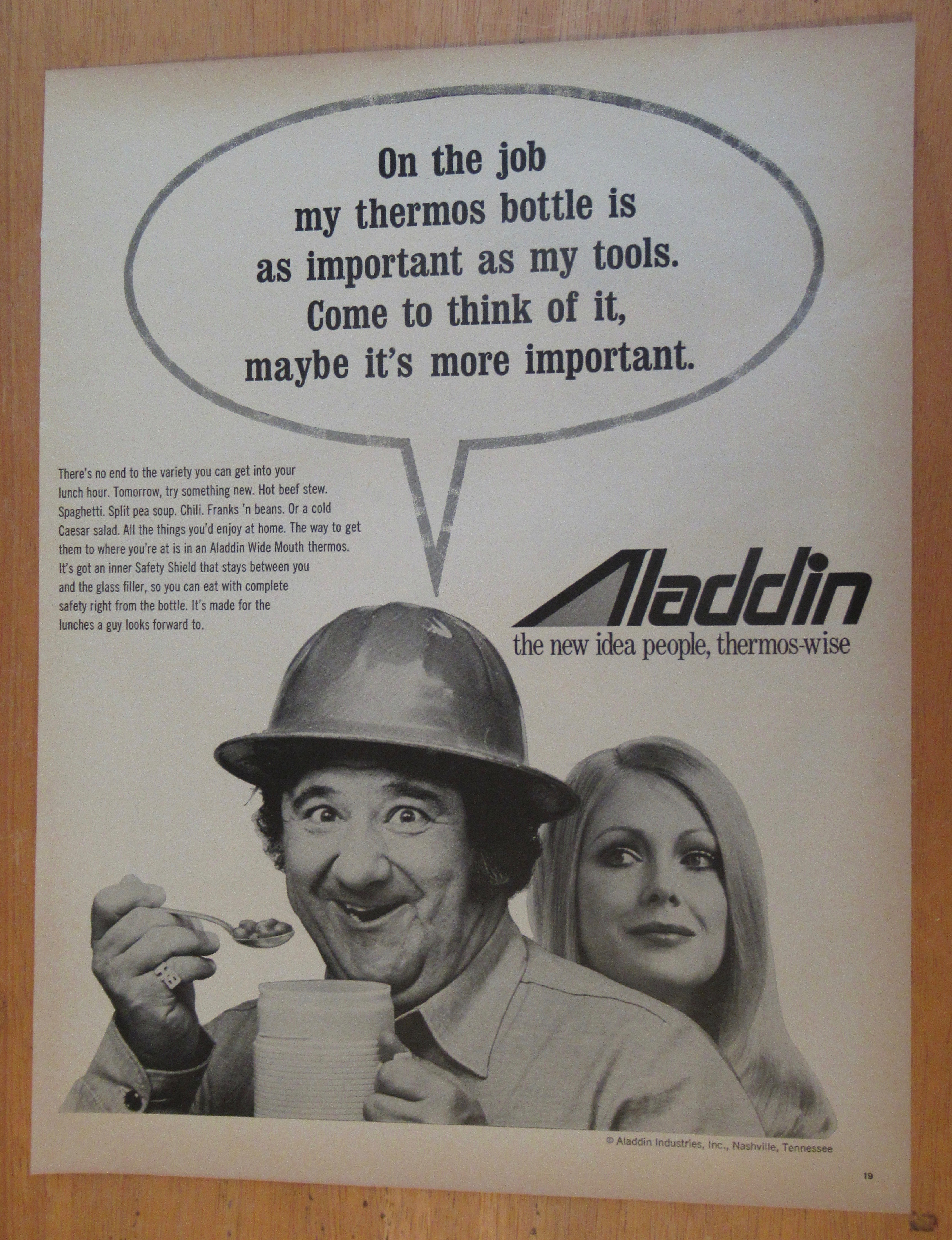 1971 Aladdin Thermos with Buddy Hackett