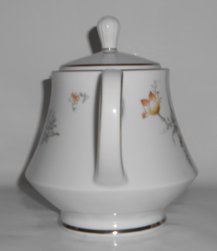 Noritake Porcelain China 2981 Coquet w/Platinum Teapot