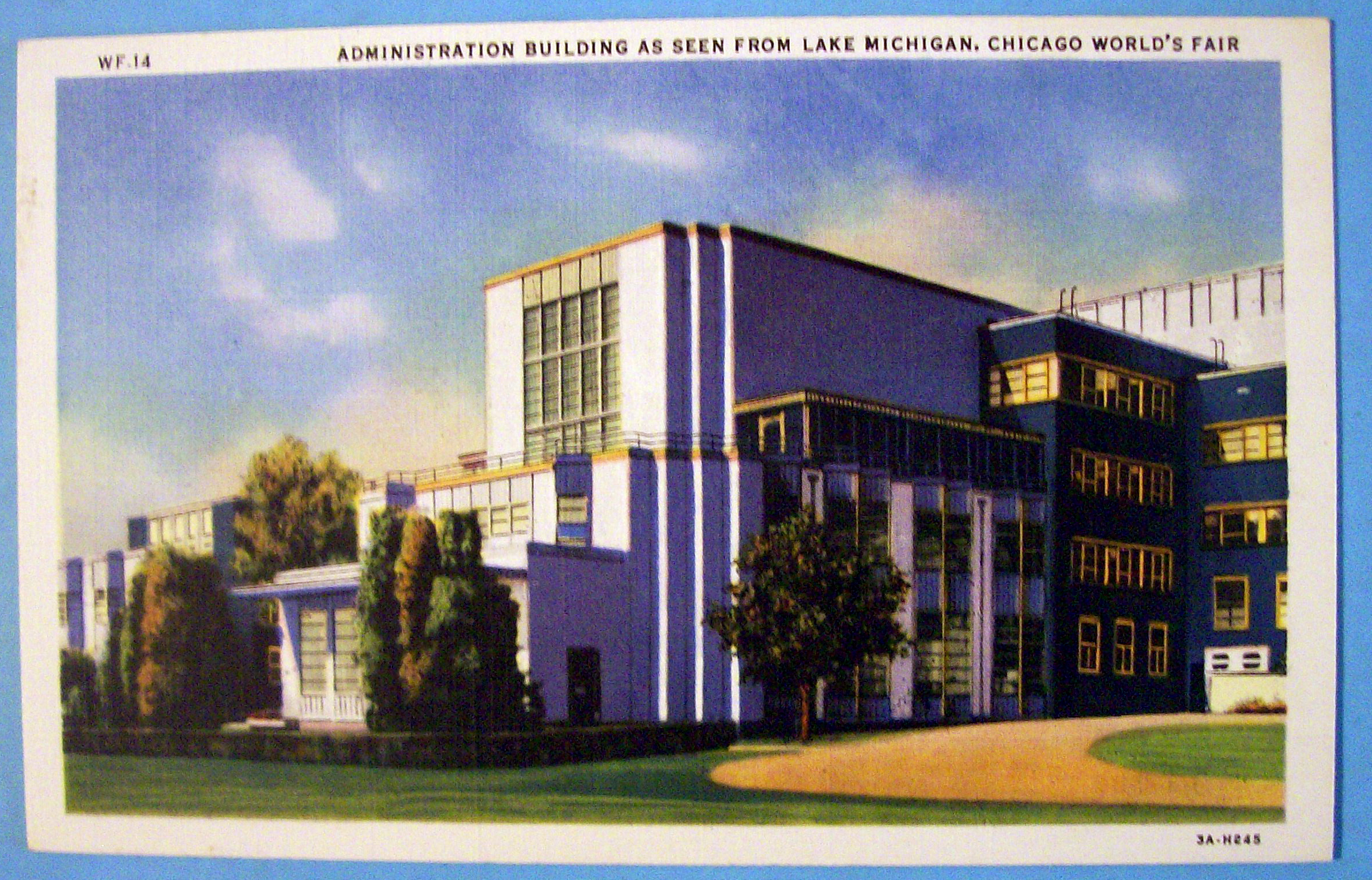 Administration Building Postcard (Century Of Progress)