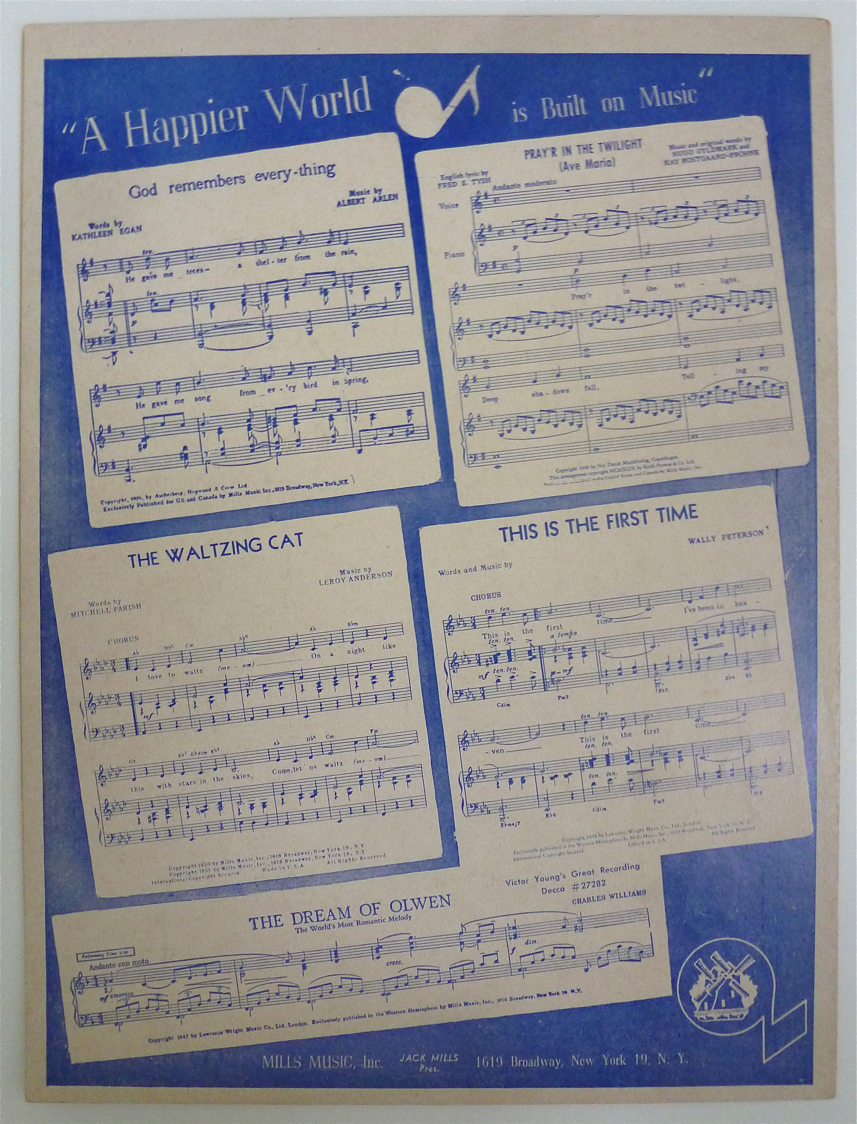 Sheet Music For 1950 The Syncopated Clock