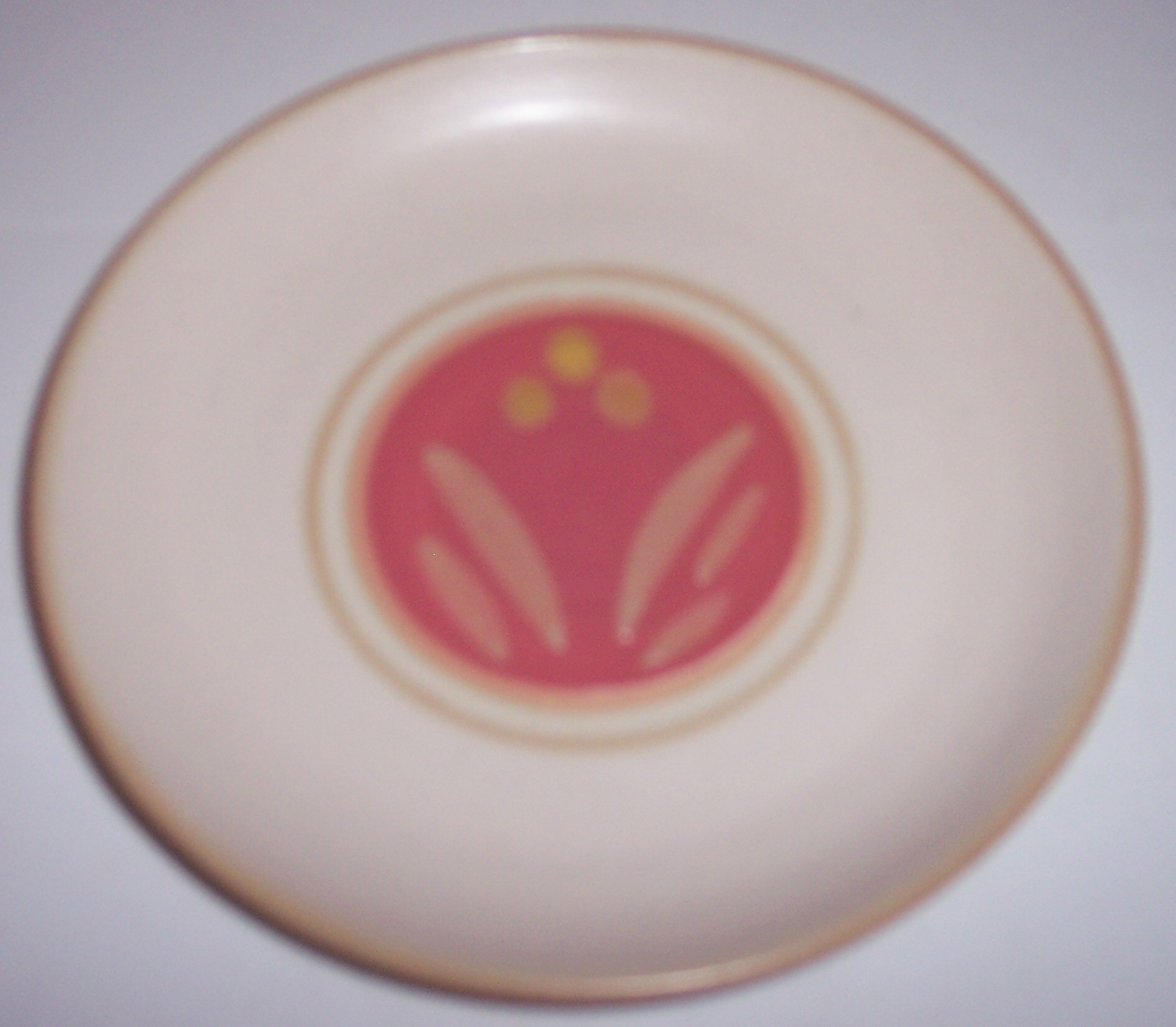 Winfield China Pottery Early Decorated Bread Plate!