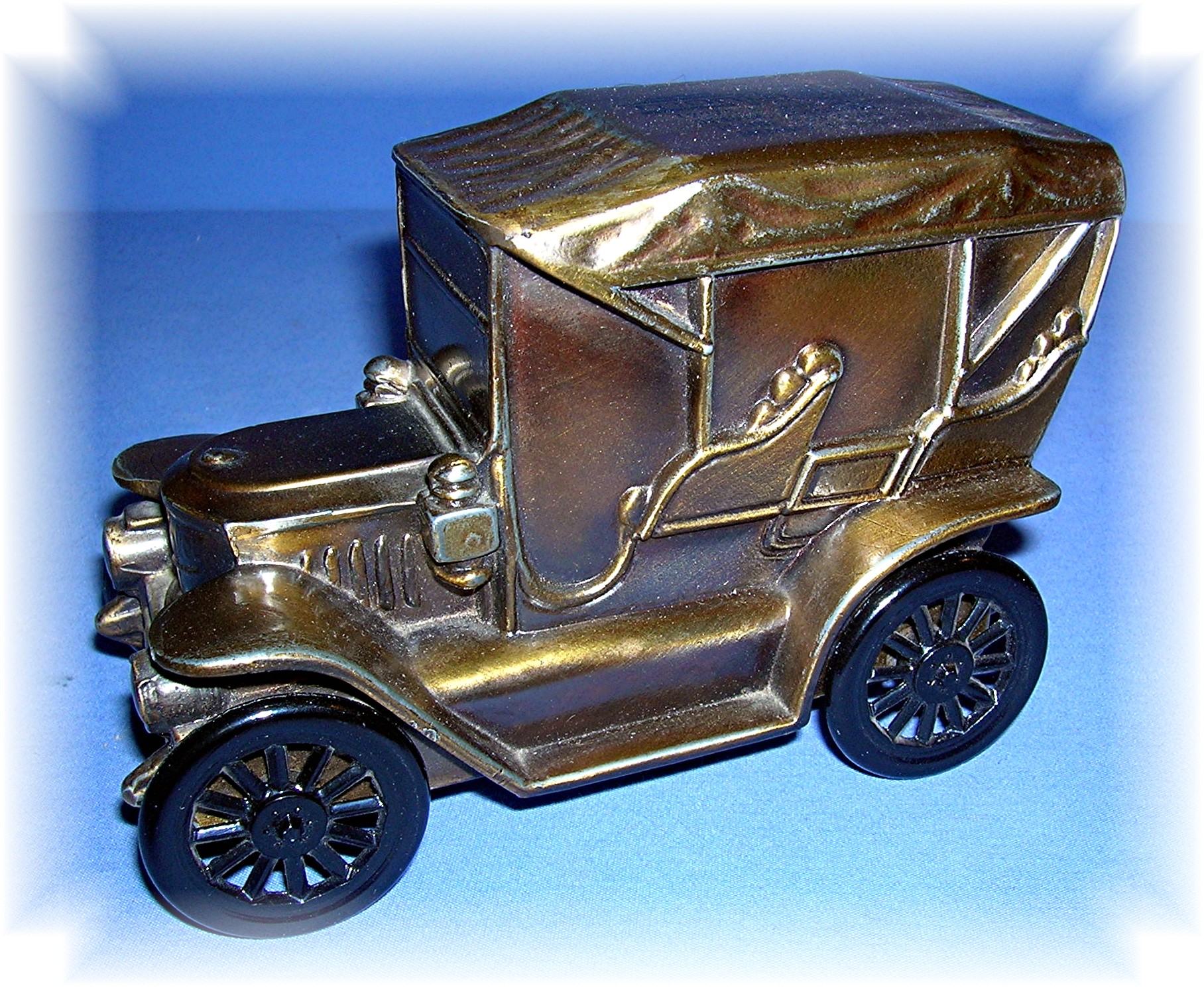 BANK - Vintage Metal Montbello Colorado Car Money Bank