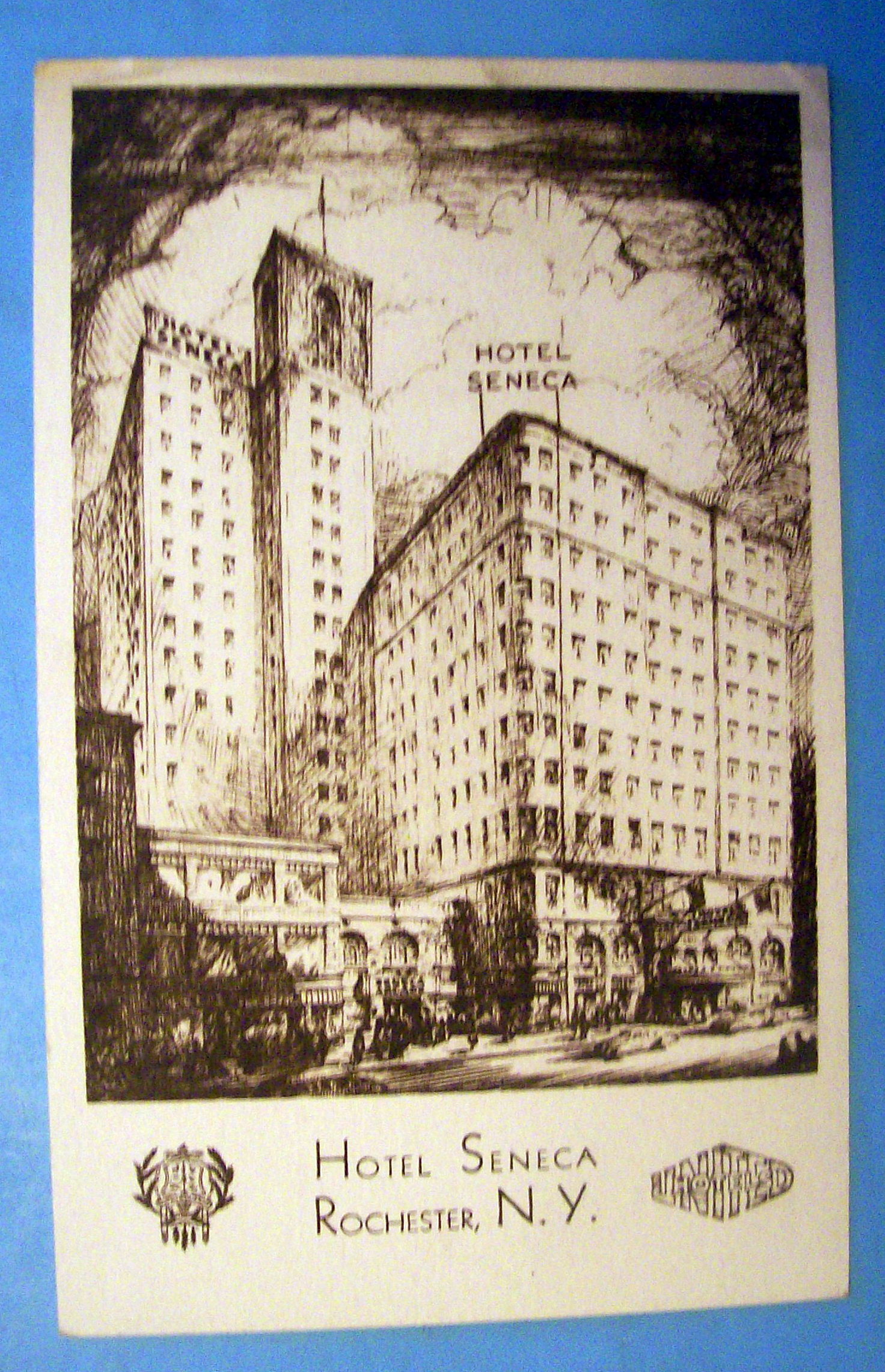 Hotel Seneca, Rochester, N.Y. Postcard
