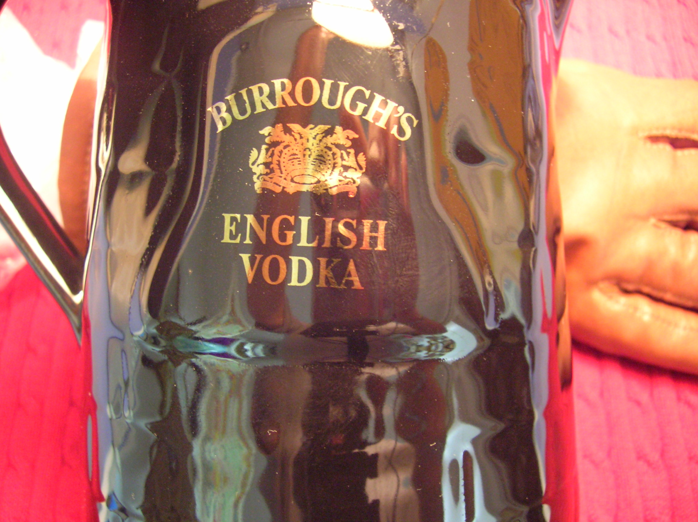 Black Burroughs England Vodka Pitcher