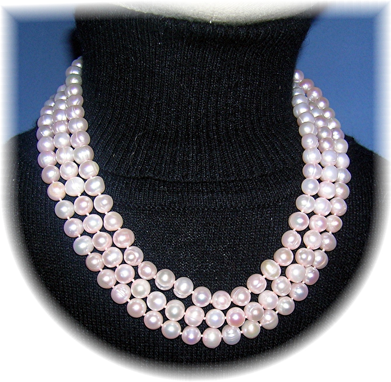 8mm Pink Freshwater Pearl 53 Inch Necklace