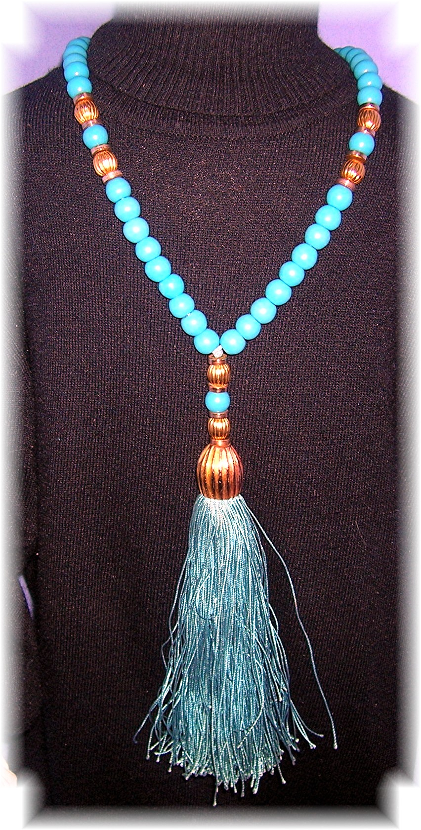 Prayer /Worry Beads Turquoise Glass
