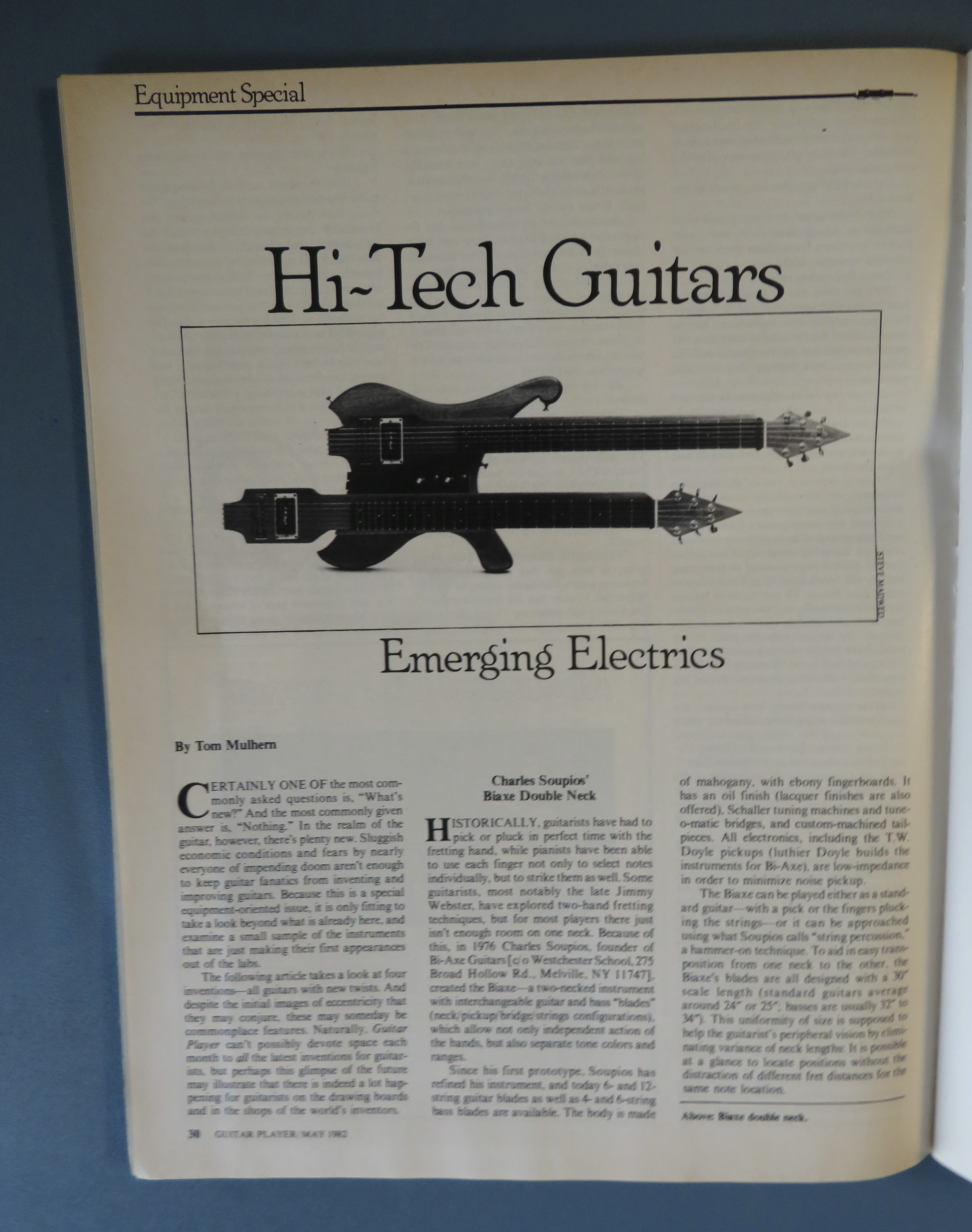 Guitar Player Magazine May 1982 Equipment