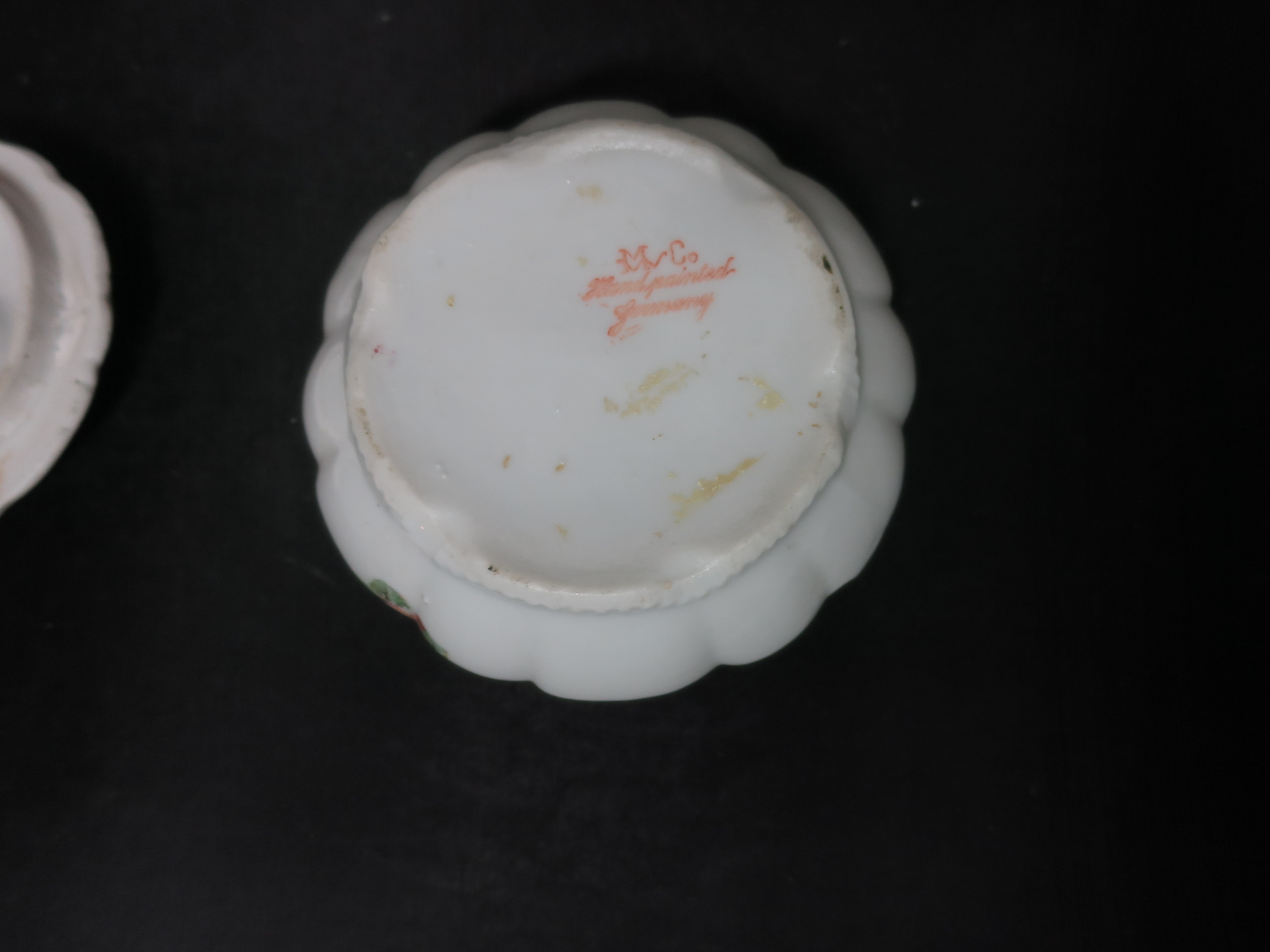 Antique Hair Receiver M W Mitchell Woodbury Company Germany