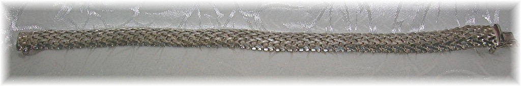 7 1/2 Inch Flexible Sterling Silver Italy Bra