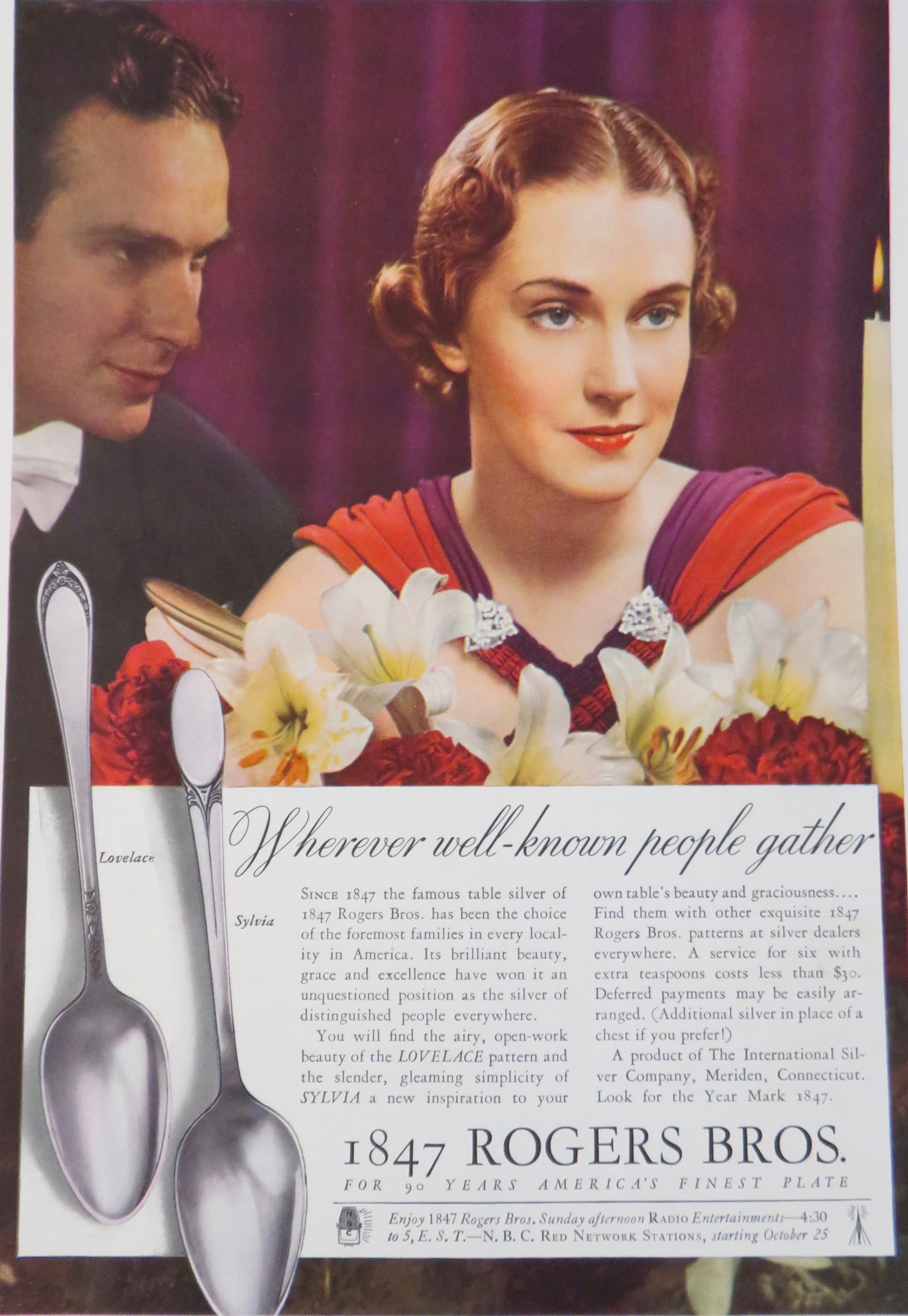 1936 1847 Rogers Bros. Silverware w/ Lovelace & Sylvia