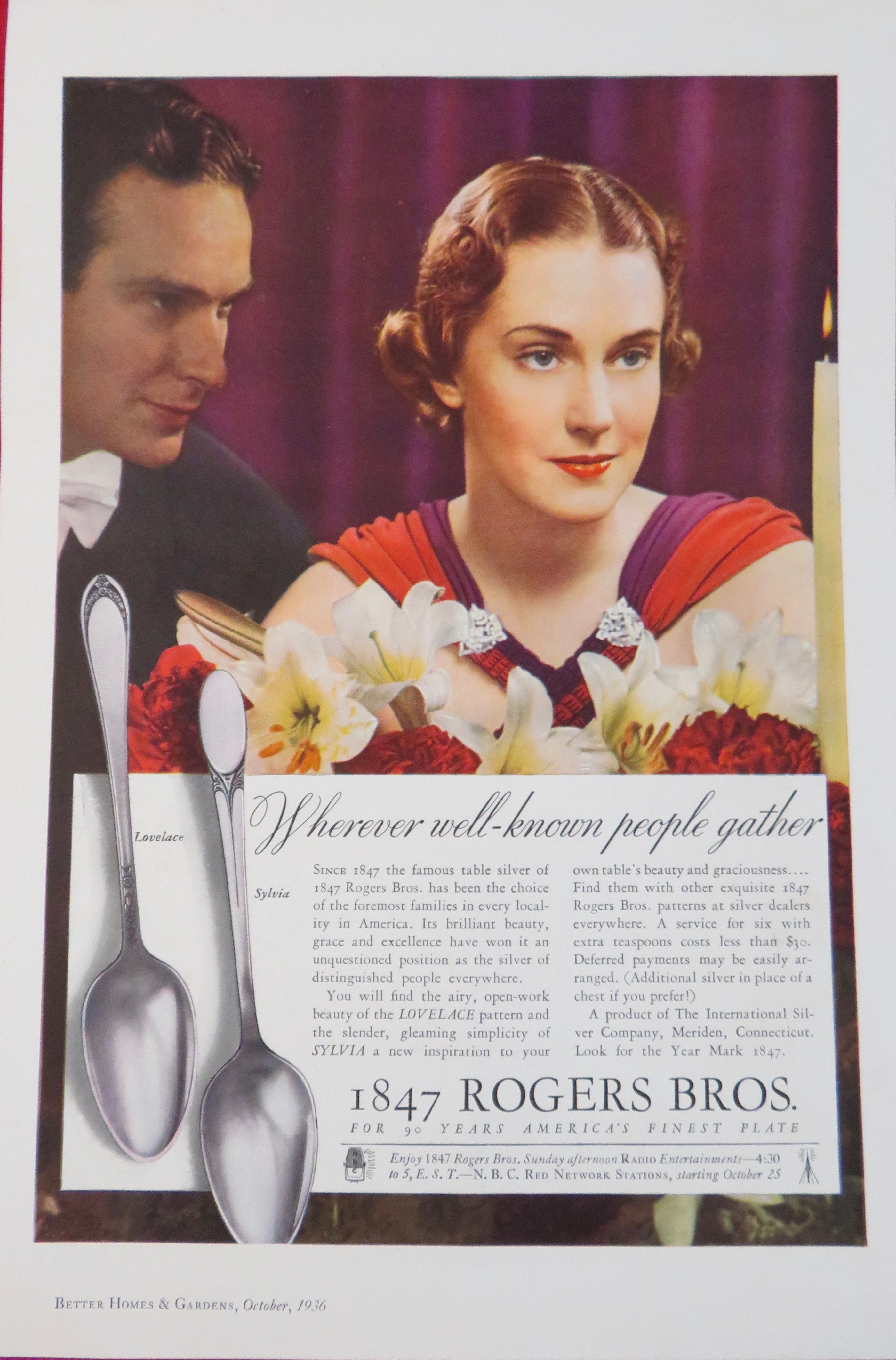 1936 1847 Rogers Bros. Silverware w/ Lovelace & Sylvia