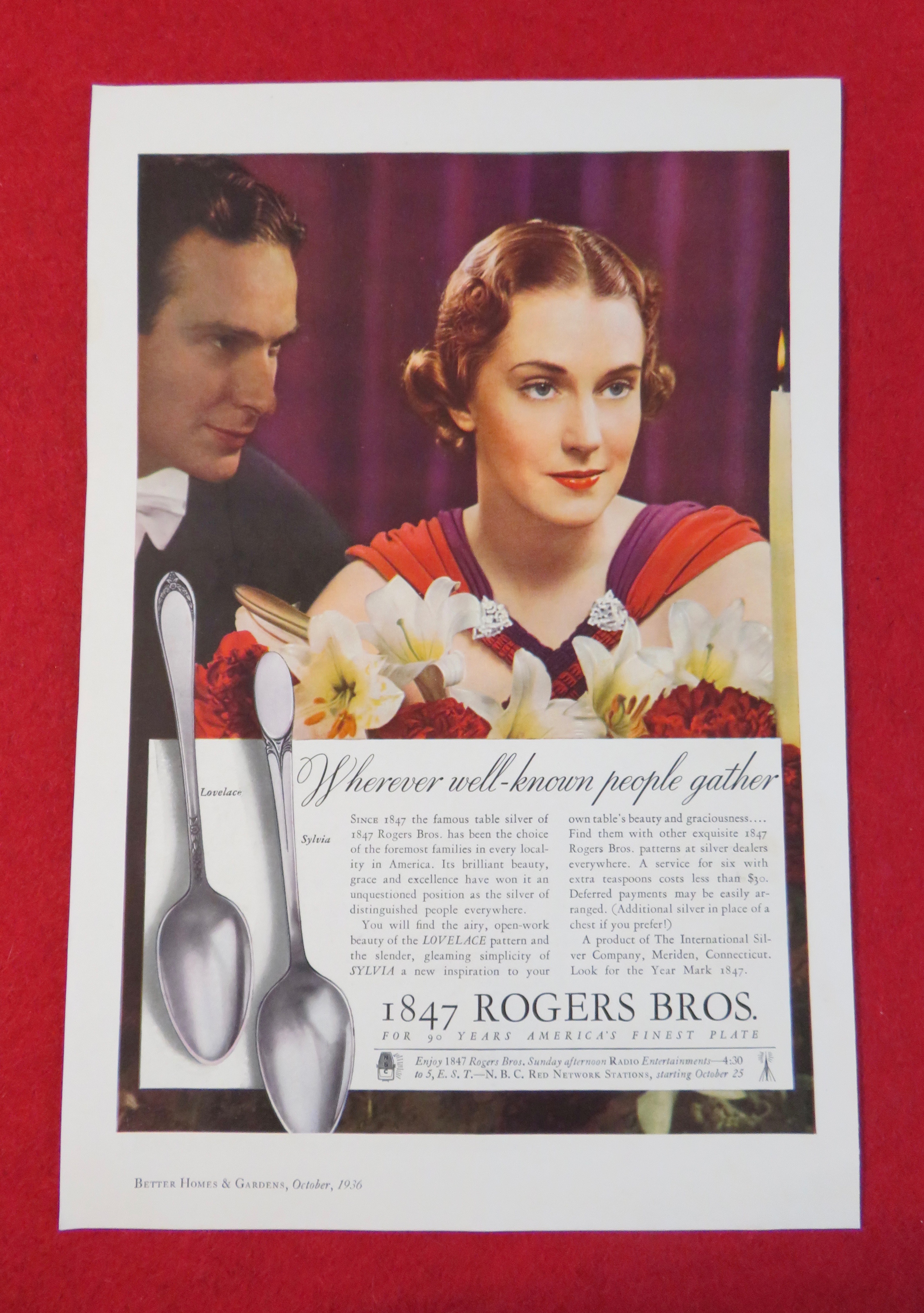 1936 1847 Rogers Bros. Silverware w/ Lovelace & Sylvia