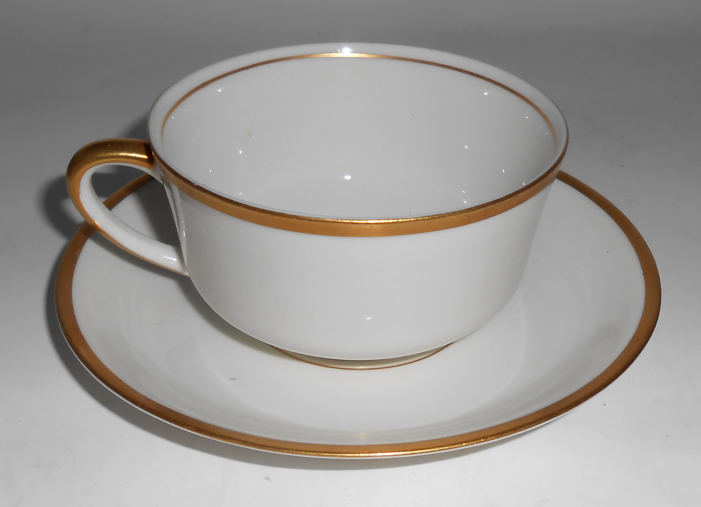 Syracuse China Gold Band Cup/Saucer Set