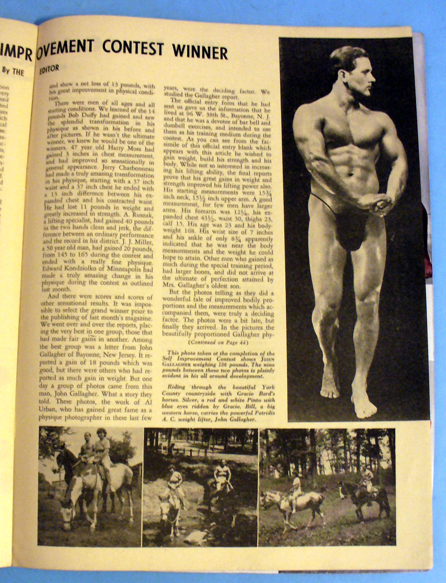 Strength & Health September 1940 John Gallagher
