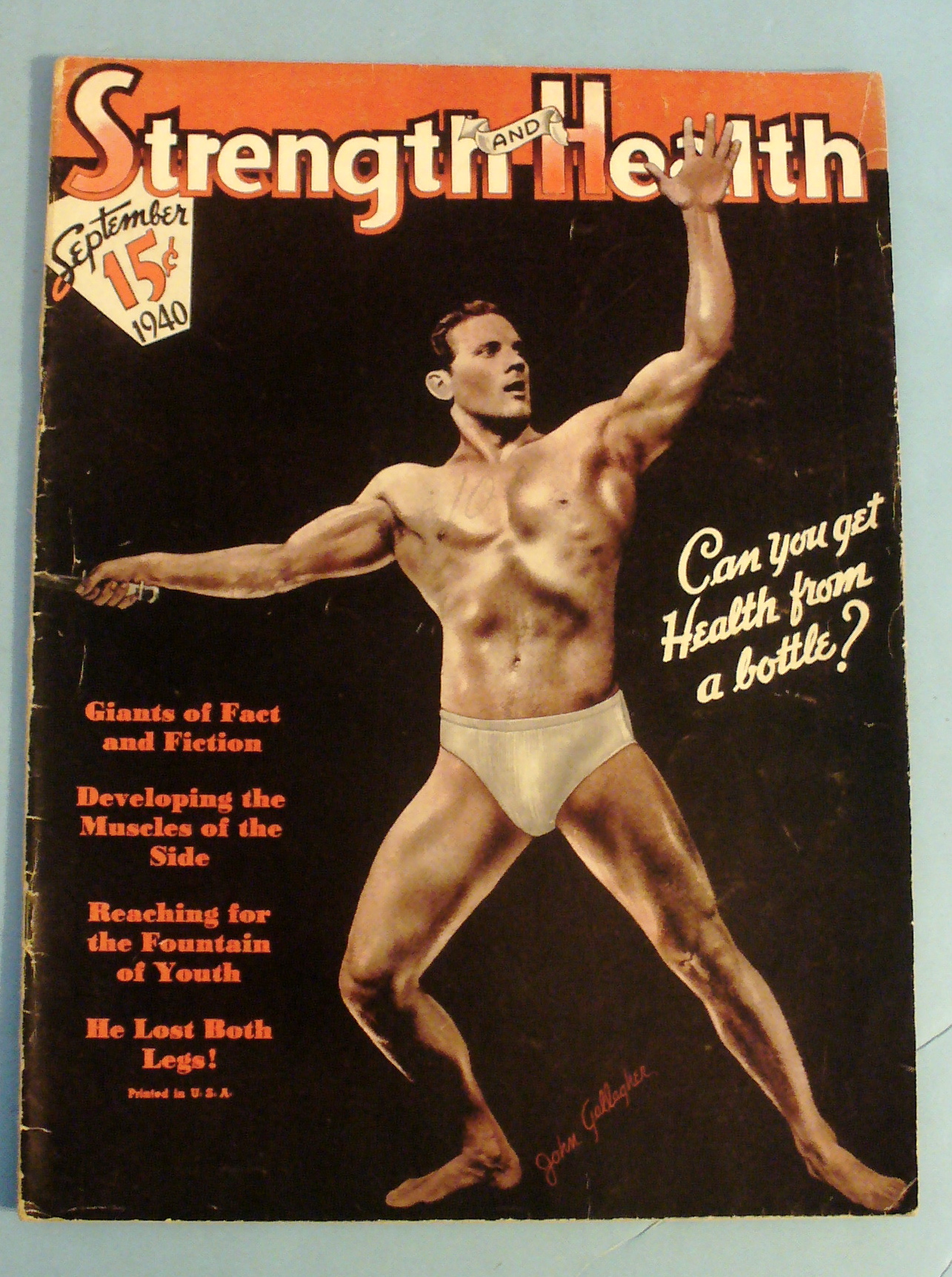 Strength & Health September 1940 John Gallagher