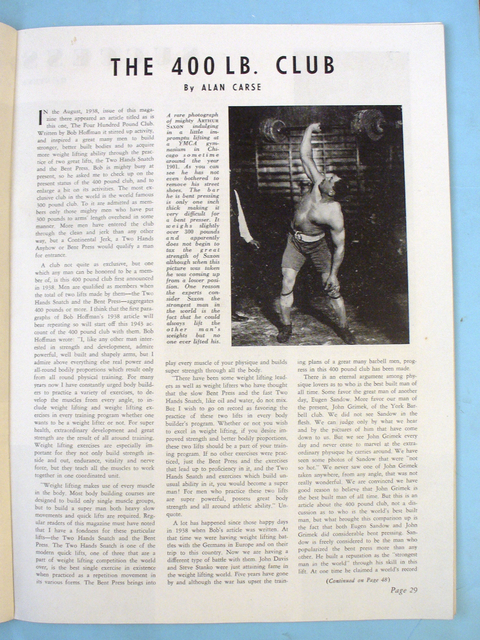 Strength & Health Magazine, March 1943 - Santo Leone