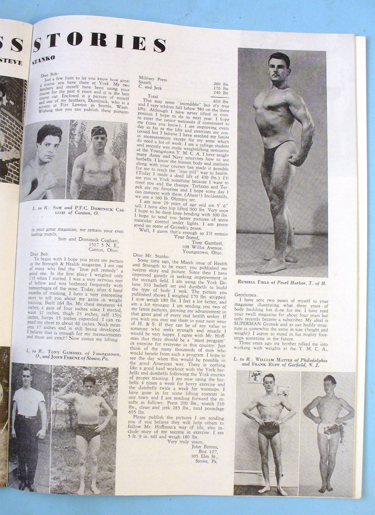 Strength & Health Magazine, March 1943 - Santo Leone
