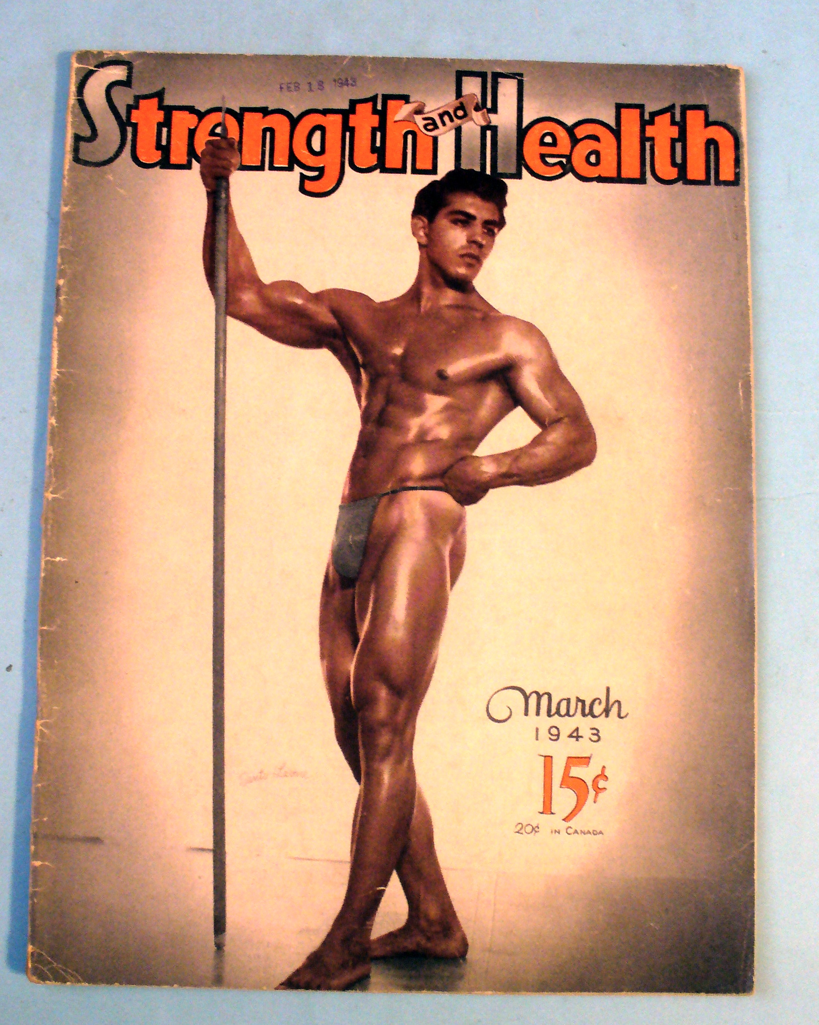 Strength & Health Magazine, March 1943 - Santo Leone
