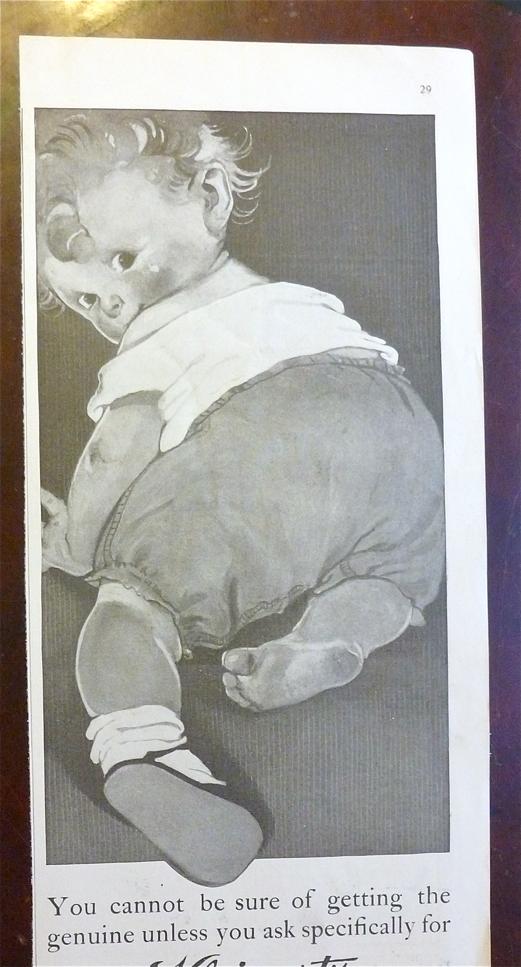 1922 Kleinert's Jiffy Baby Pants with Little Baby