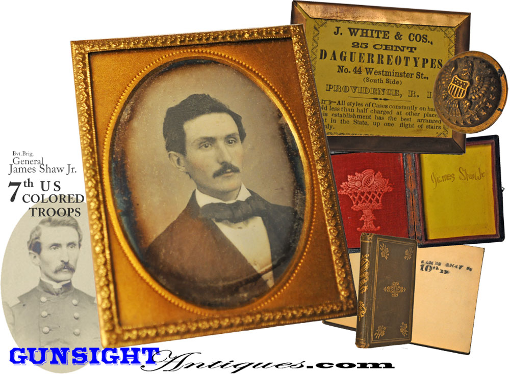 7th US Colored Troops - Bvt. Brig. General James Shaw Jr. - Daguerreotype – Christian Pocket Book &