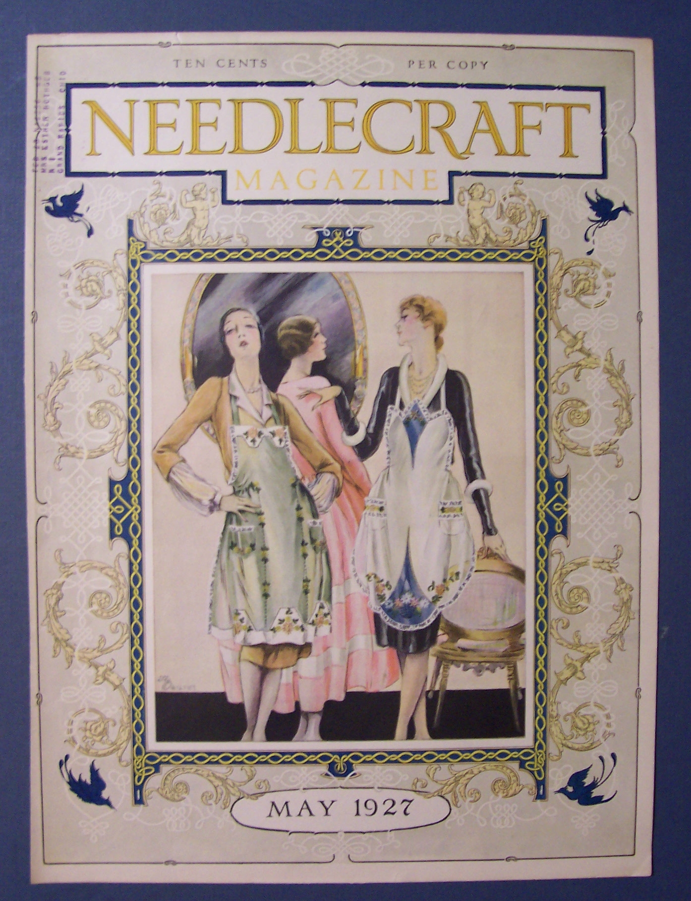 Needlecraft Magazine Cover By K. Ogilvies - May 1927