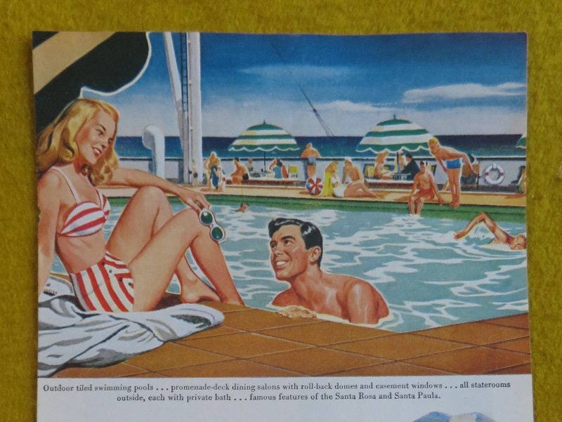1946 Grace Line Cruise With American Recreation Goes To Sea