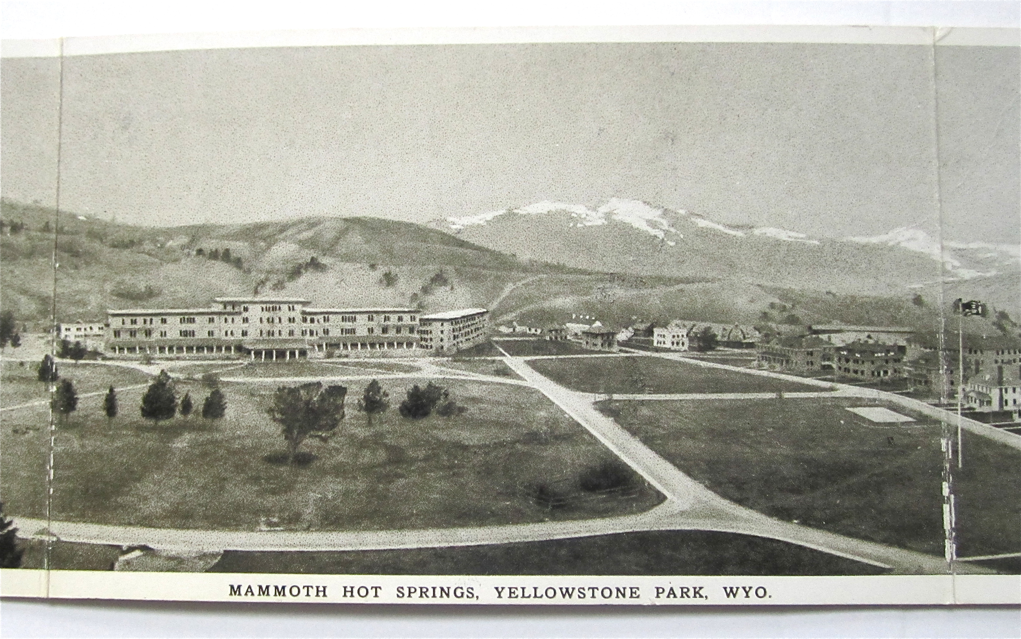 Mammoth Hot Springs, Yellowstone Park, Wyoming Postcard
