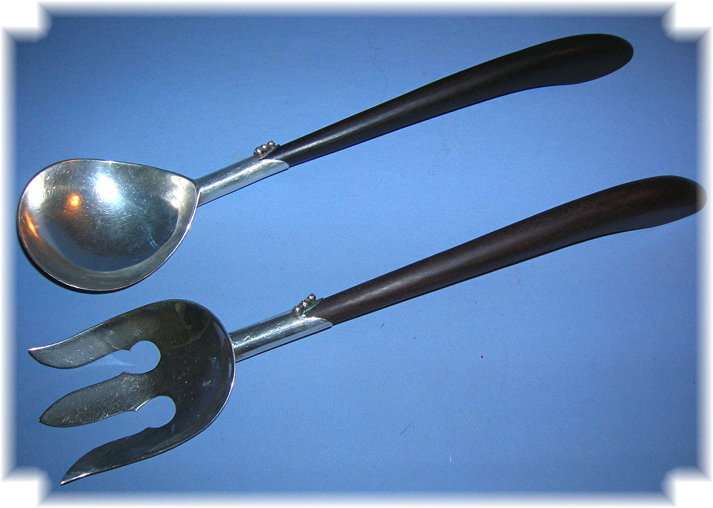 Mexican Sterling Silver Eagle 23 Servers Rancho Allegre