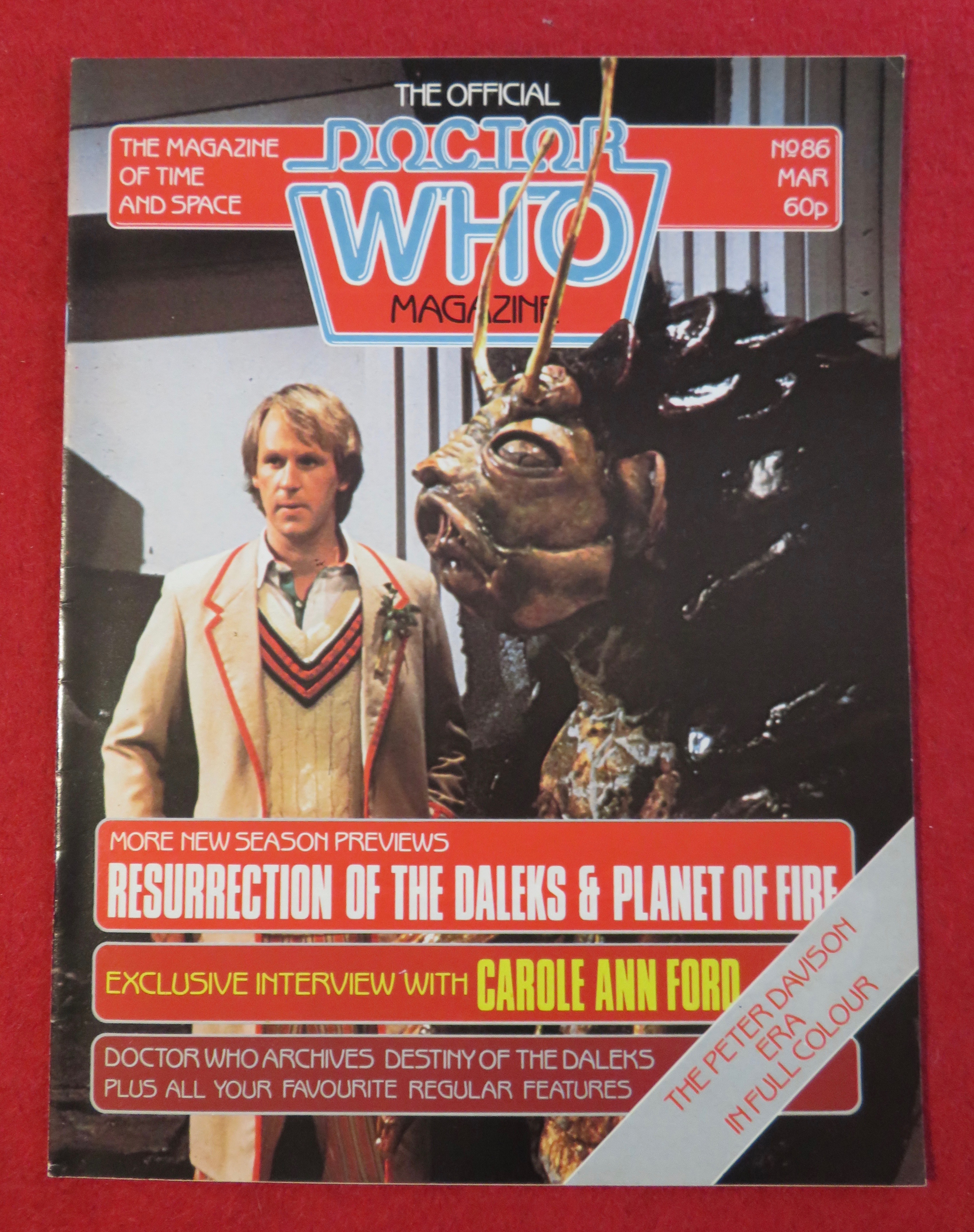 Doctor Who Magazine March 1984 Carole Ann Ford