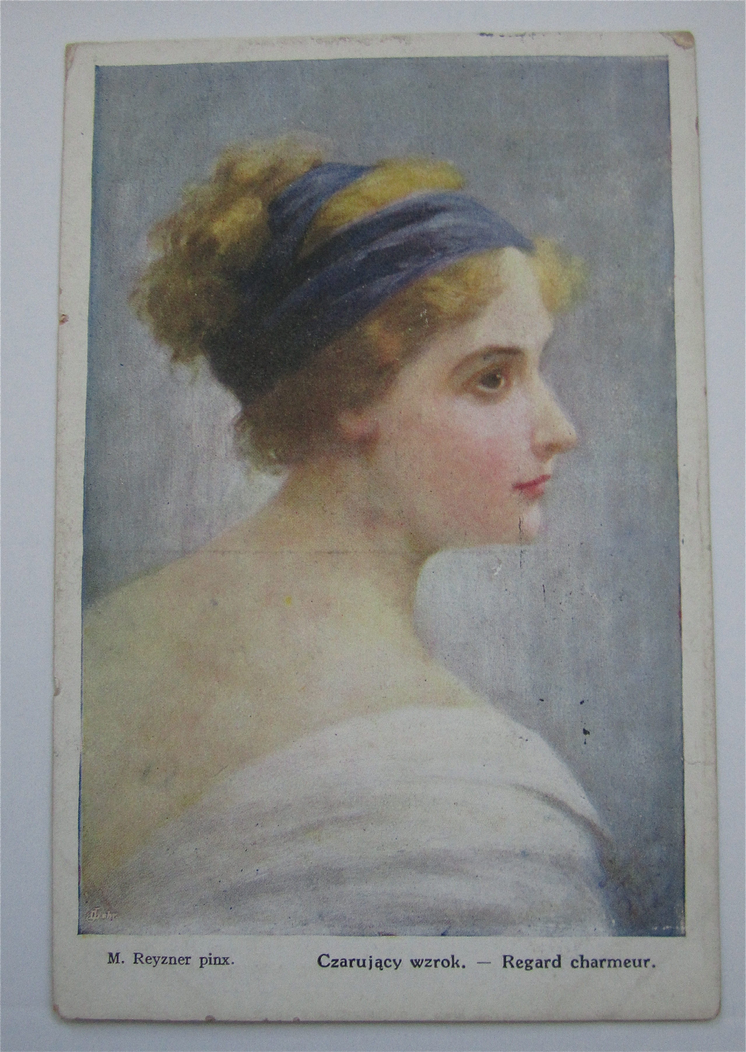 A Beautiful Blonde Haired Woman Postcard