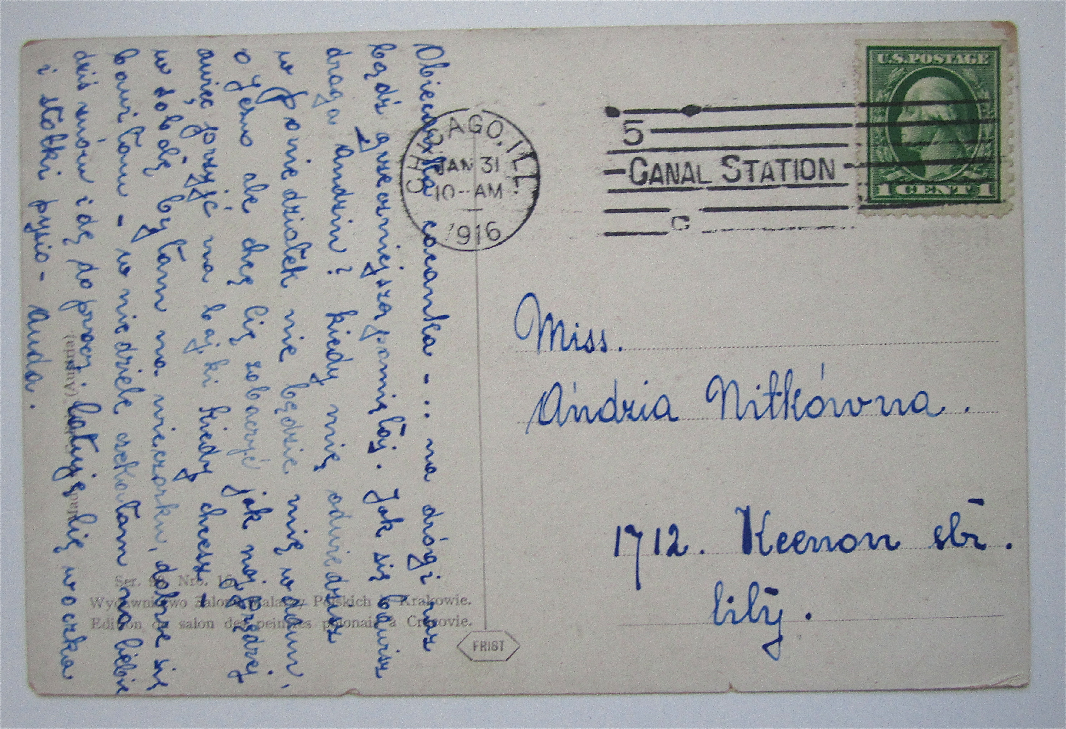 A Beautiful Blonde Haired Woman Postcard