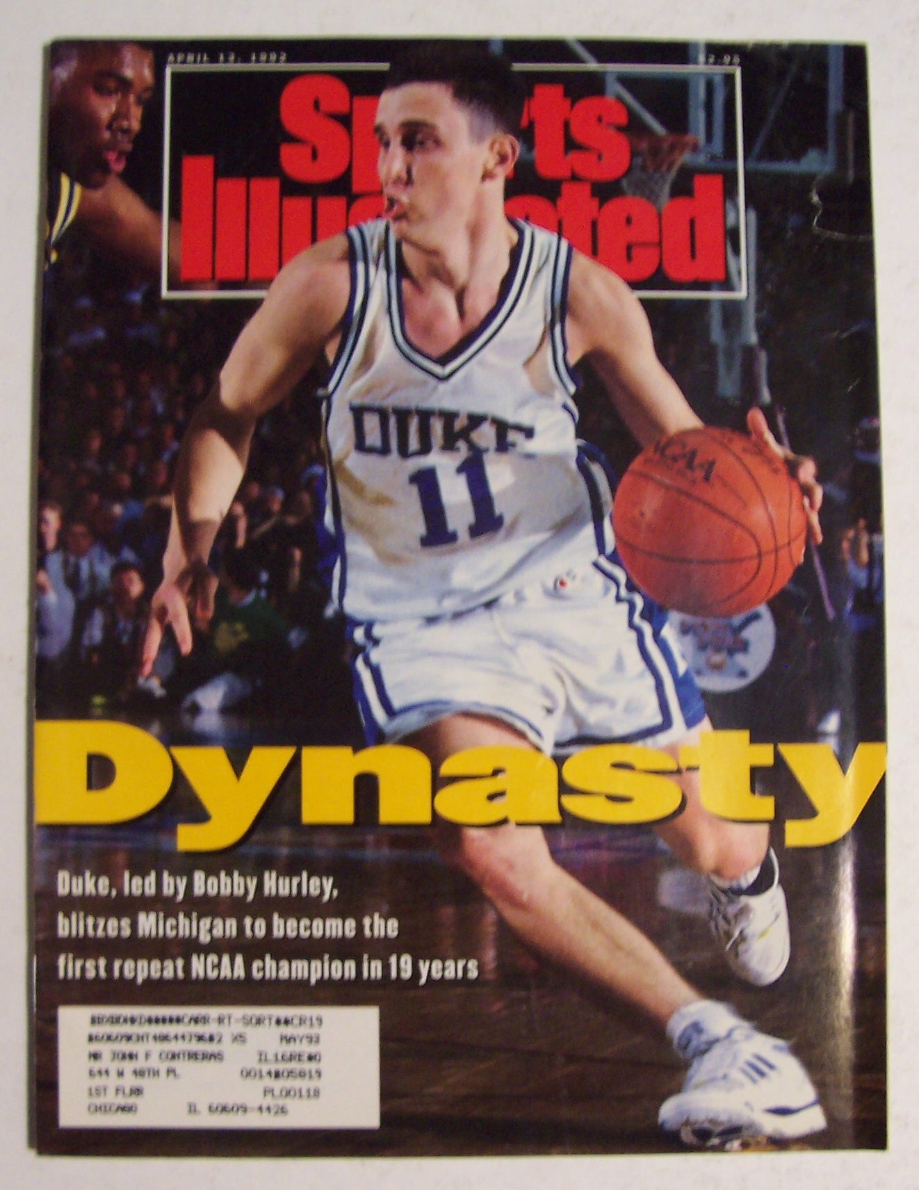 Sports Illustrated Magazine-April 13, 1992-Bobby Hurley