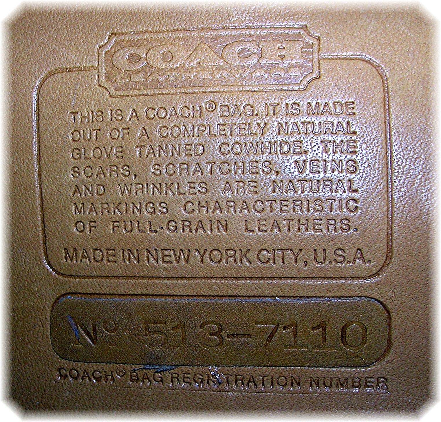 13 Inch Light Tan Bonnie Cashin COACH LeatherBag