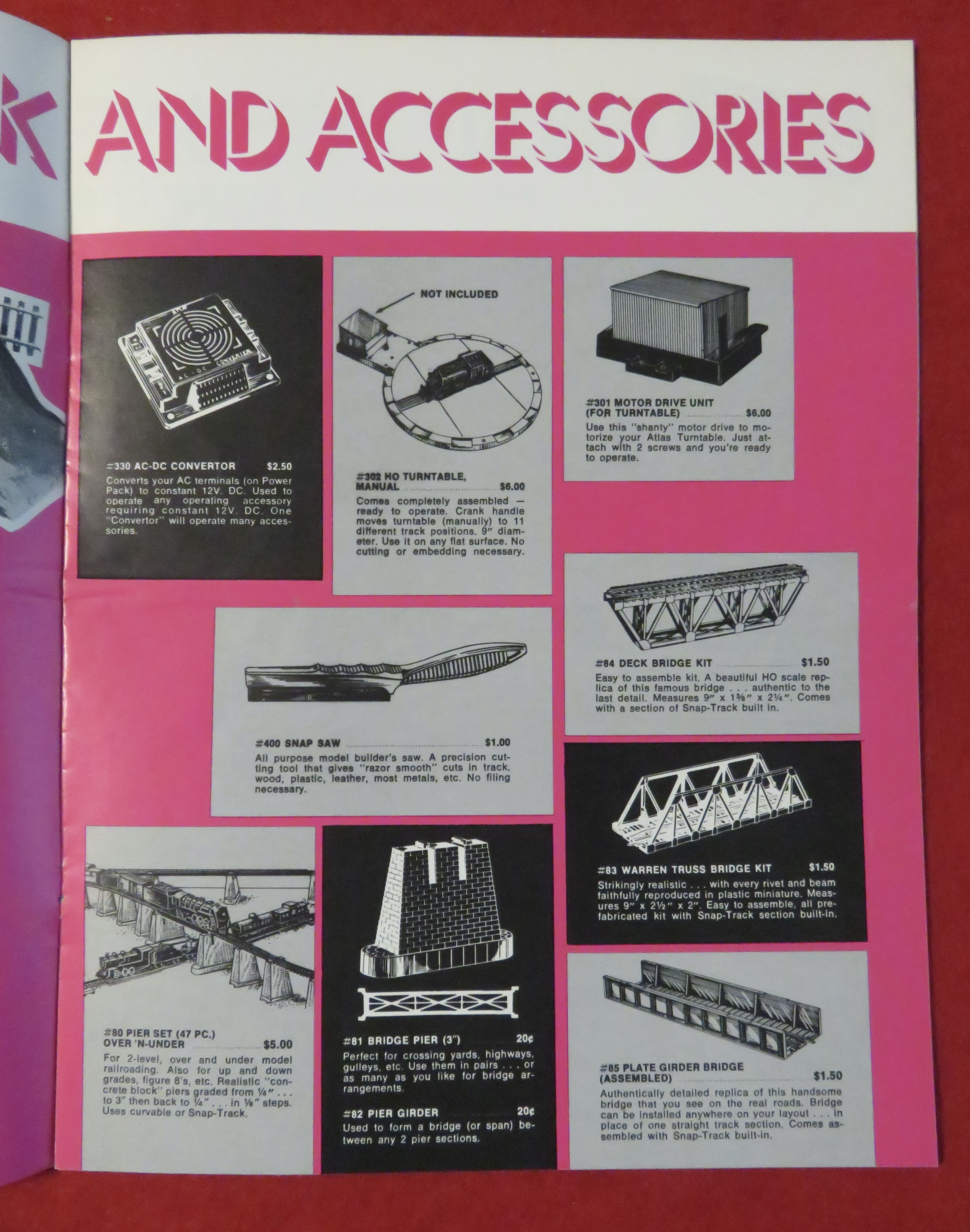 Atlas Model Railroad Train Catalog April 1971