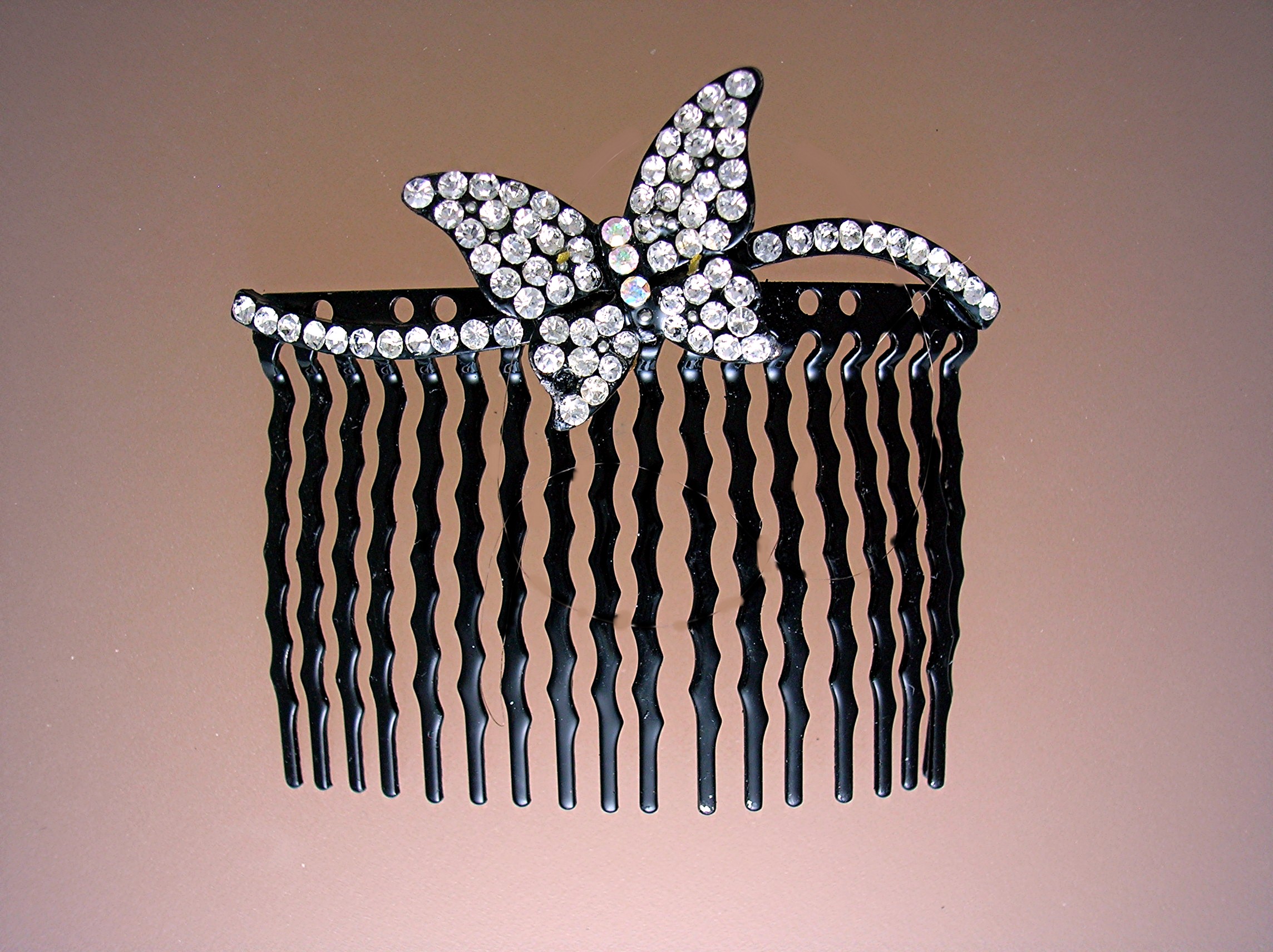 Silver Crystal Hair Comb