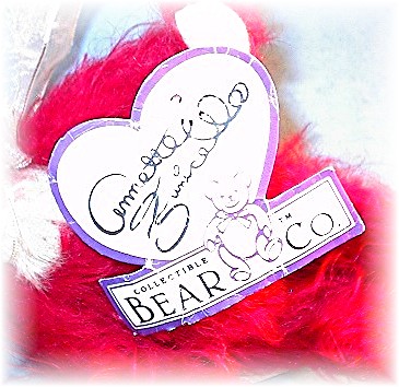 Annette Funicello  Red and Cream Mohair 5 Inch