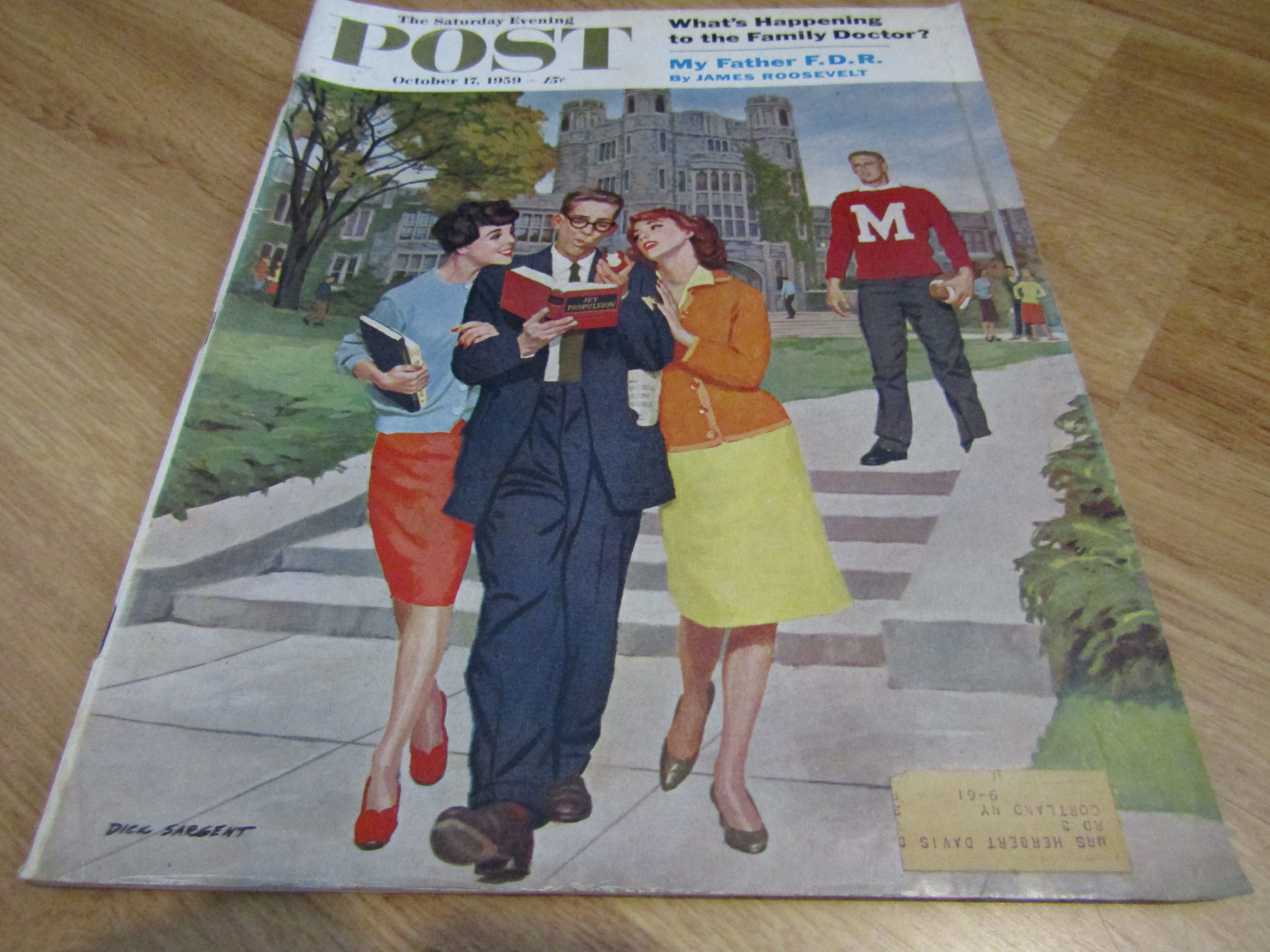 Vintage Magazine Saturday Evening Post Oct 17,1959