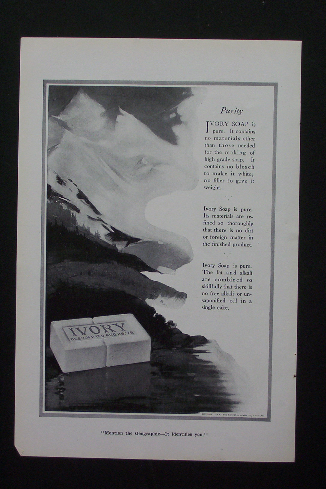 1916 Ivory Soap with a Bar of Ivory Soap