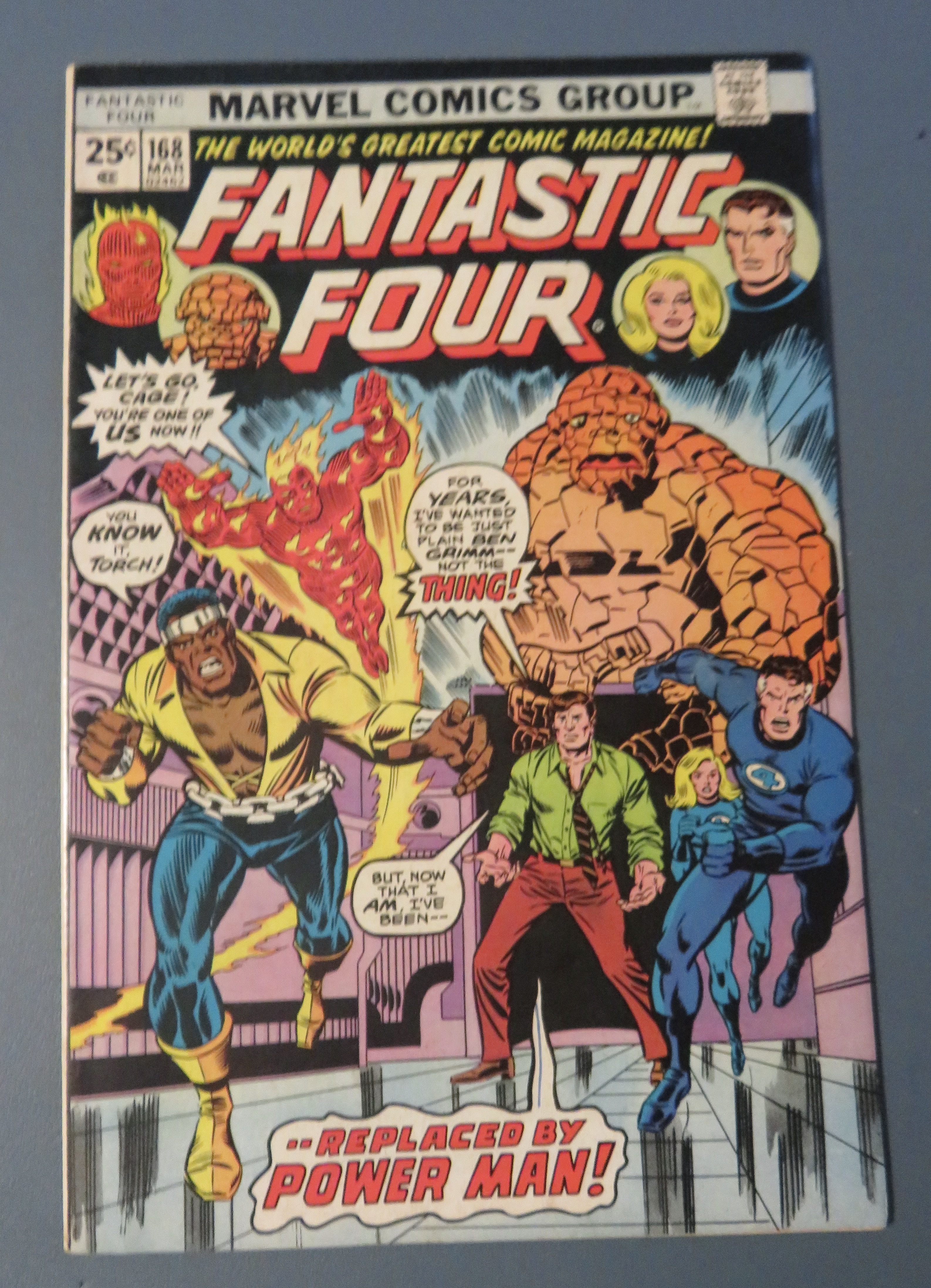 Fantastic Four Comic March 1976 Powers Gone