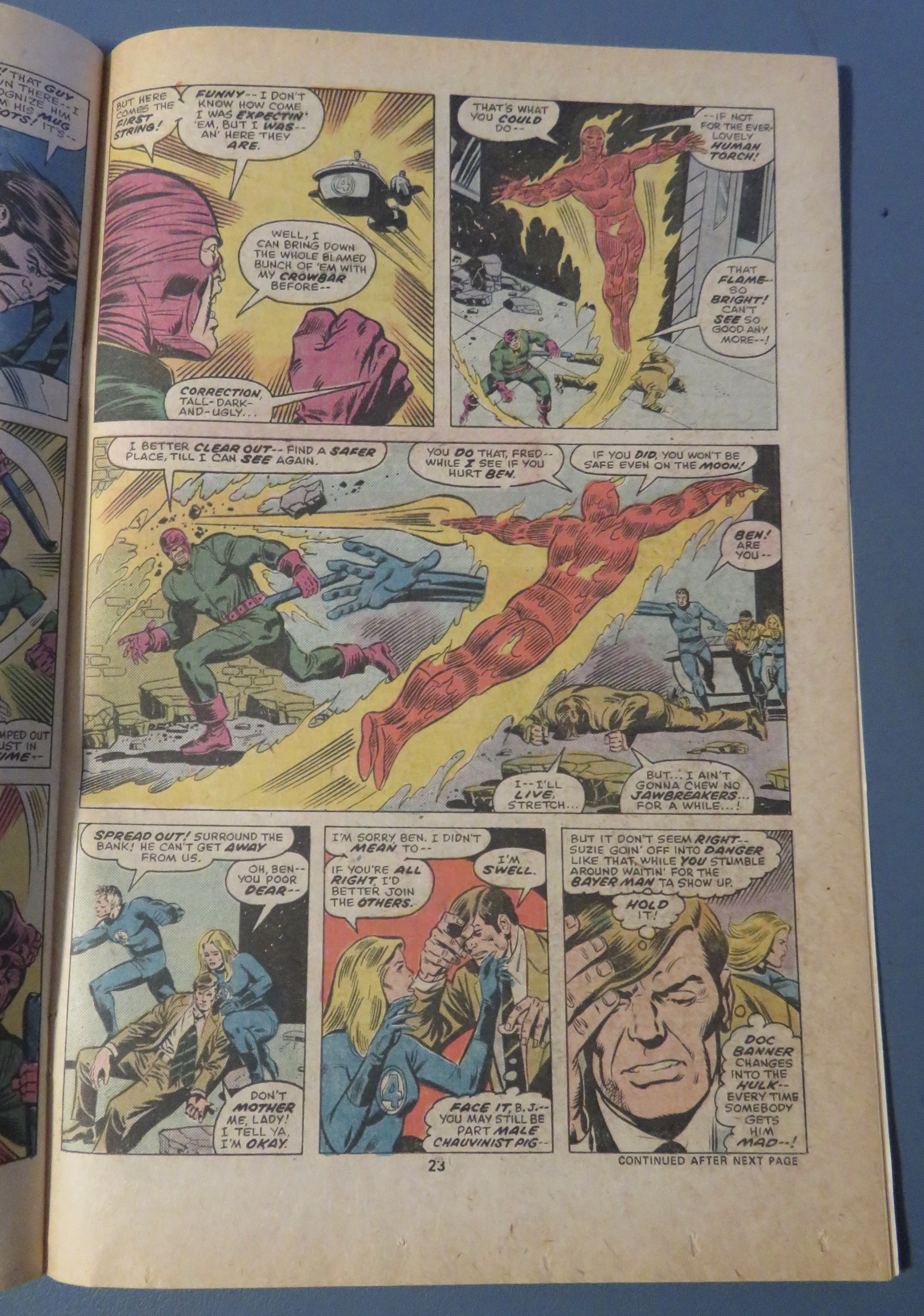 Fantastic Four Comic March 1976 Powers Gone