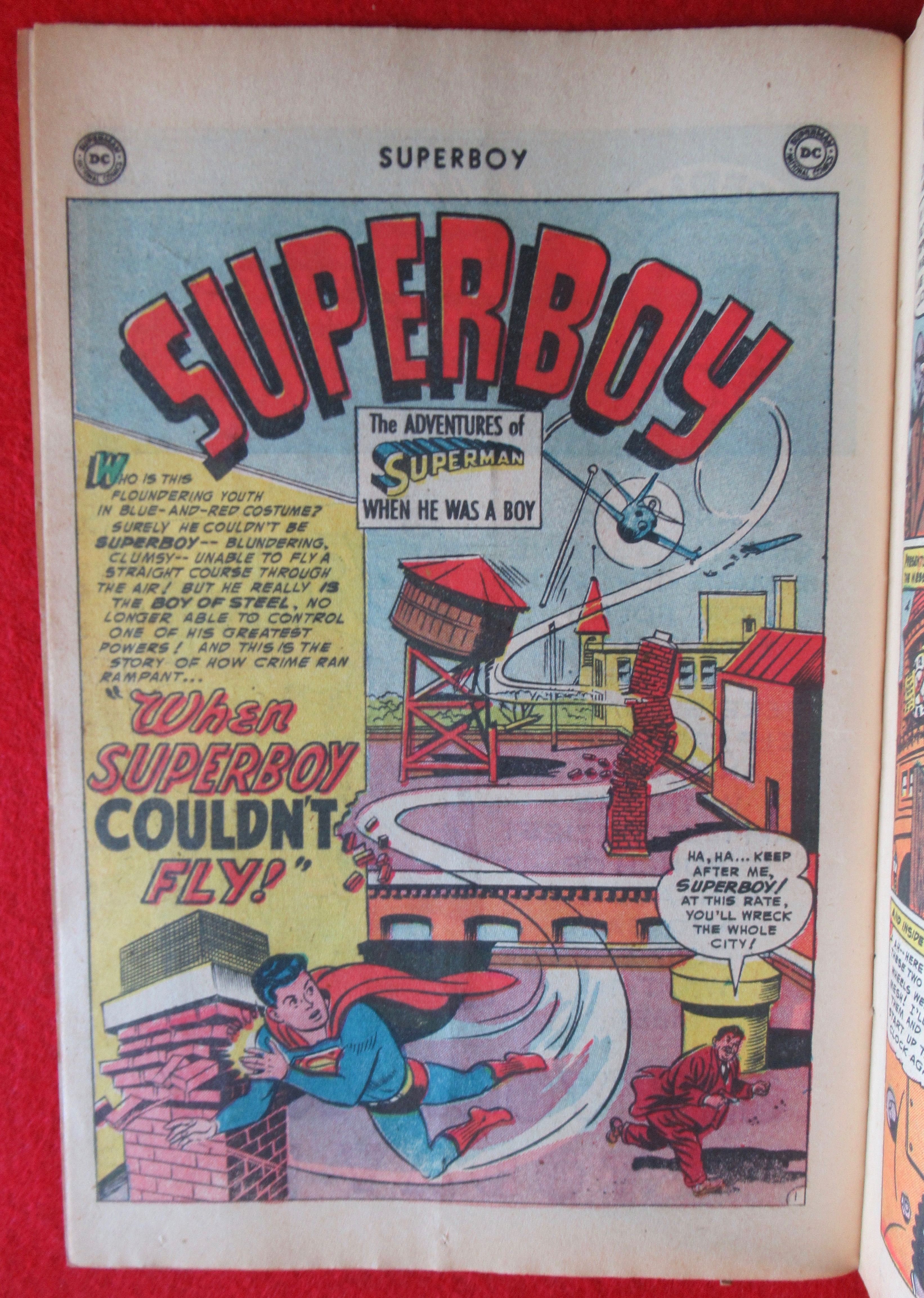 Superboy Comics April 1954 His Majesty, King Superboy