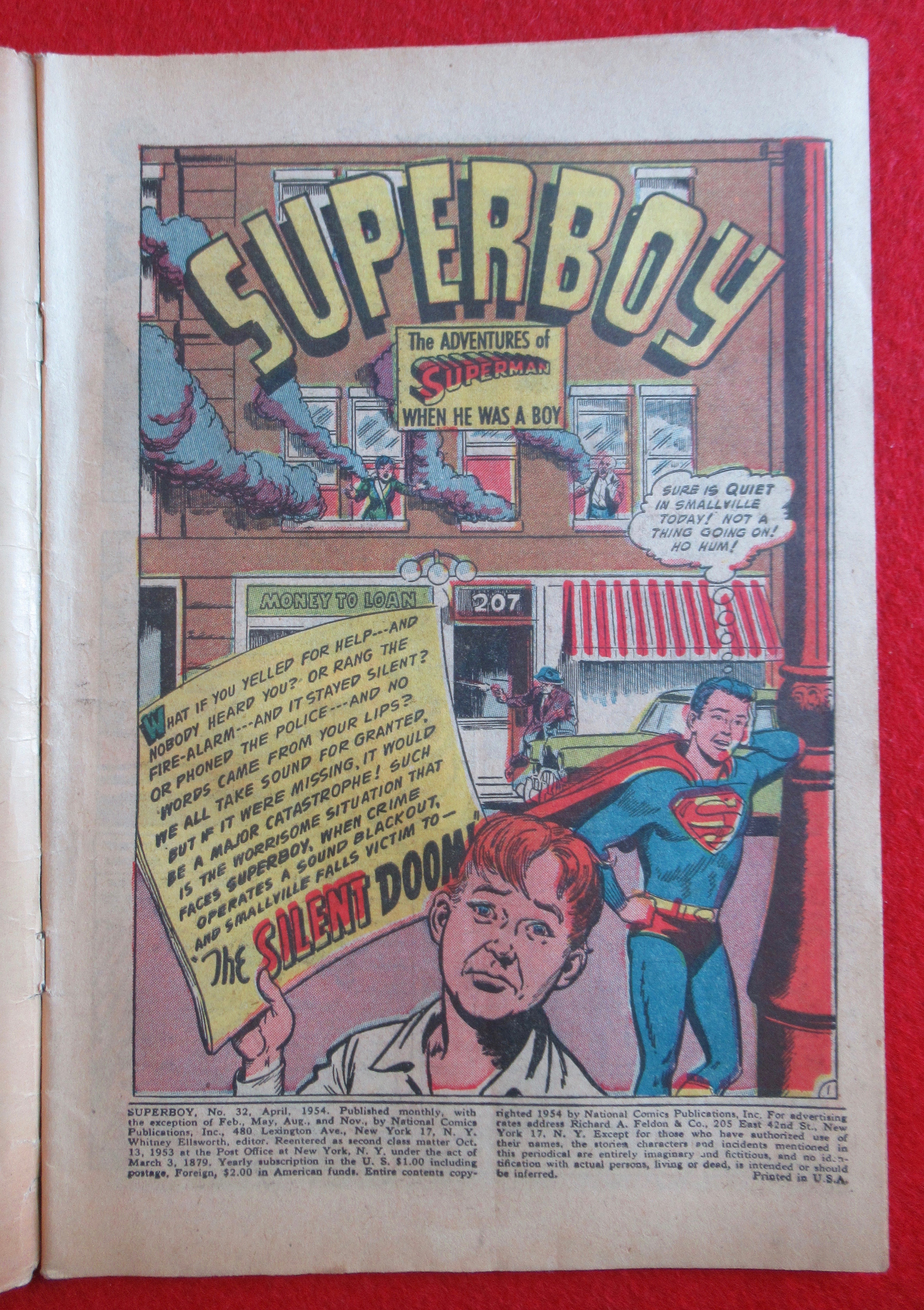 Superboy Comics April 1954 His Majesty, King Superboy