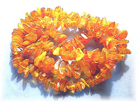 Baltic Amber 28 Inch Necklace with Bugs