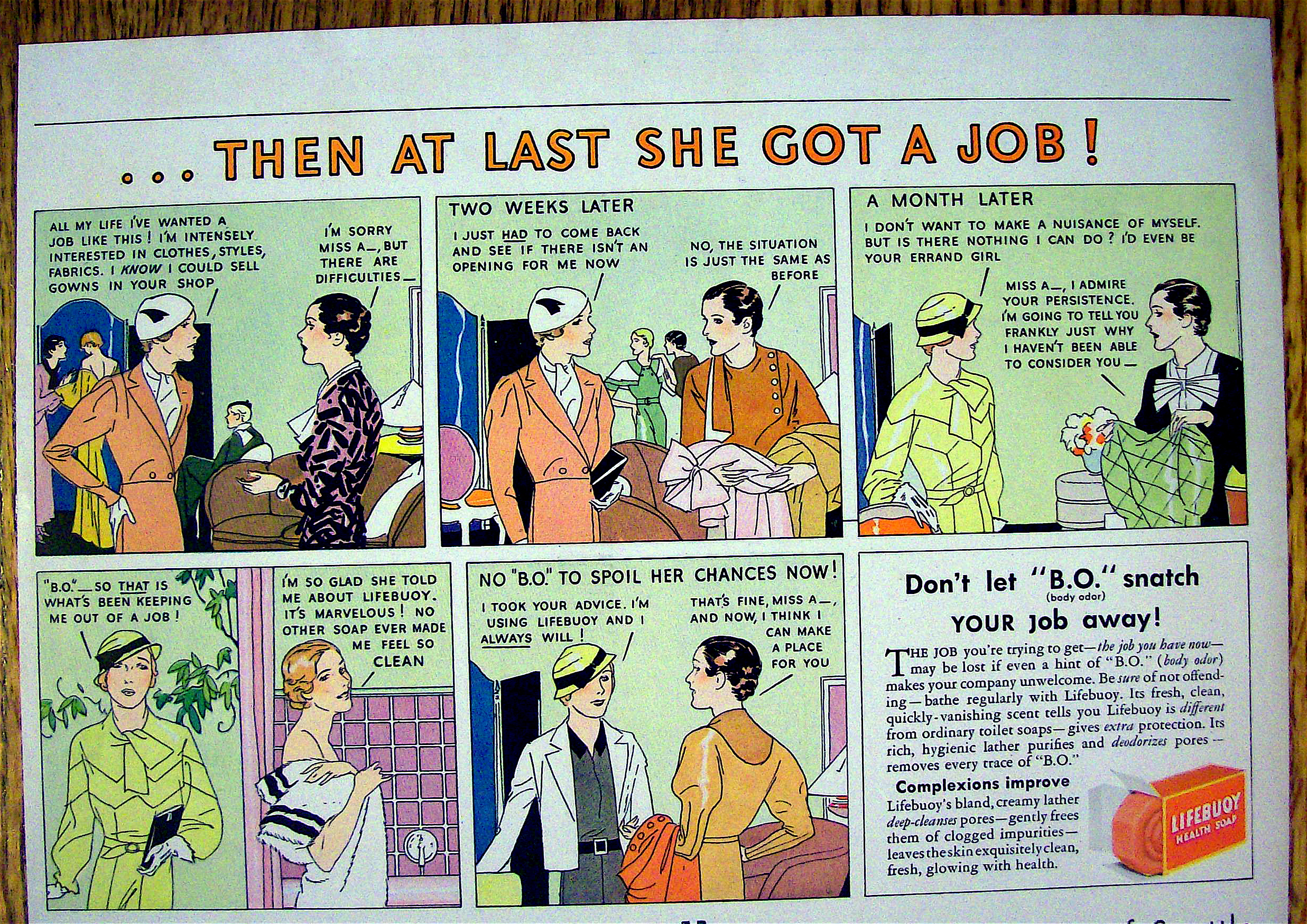 1934 Lifebuoy & Rinso Soap with It's Wonderful