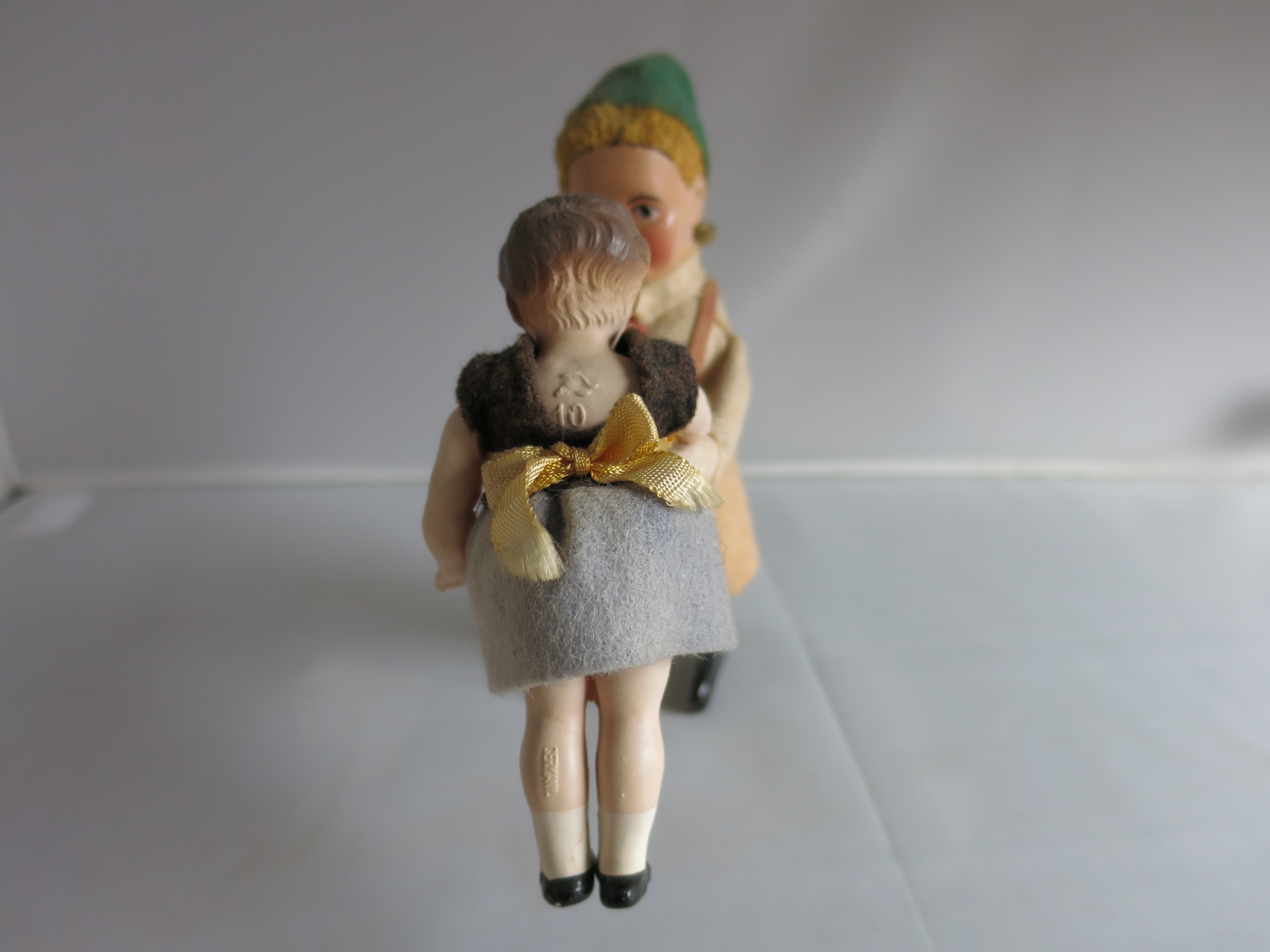 Vintage Schuco Wind Up Dancing Boy and Girl Germany