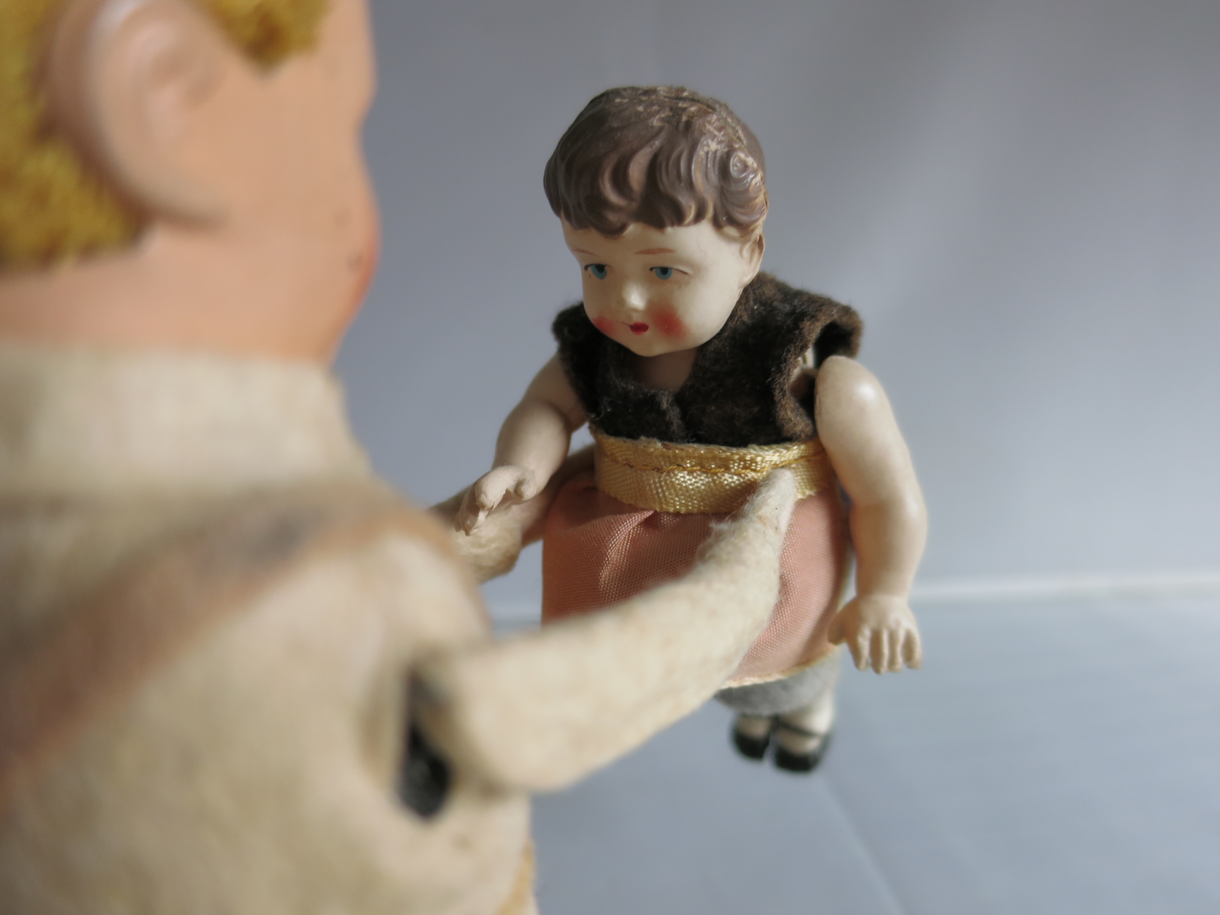 Vintage Schuco Wind Up Dancing Boy and Girl Germany